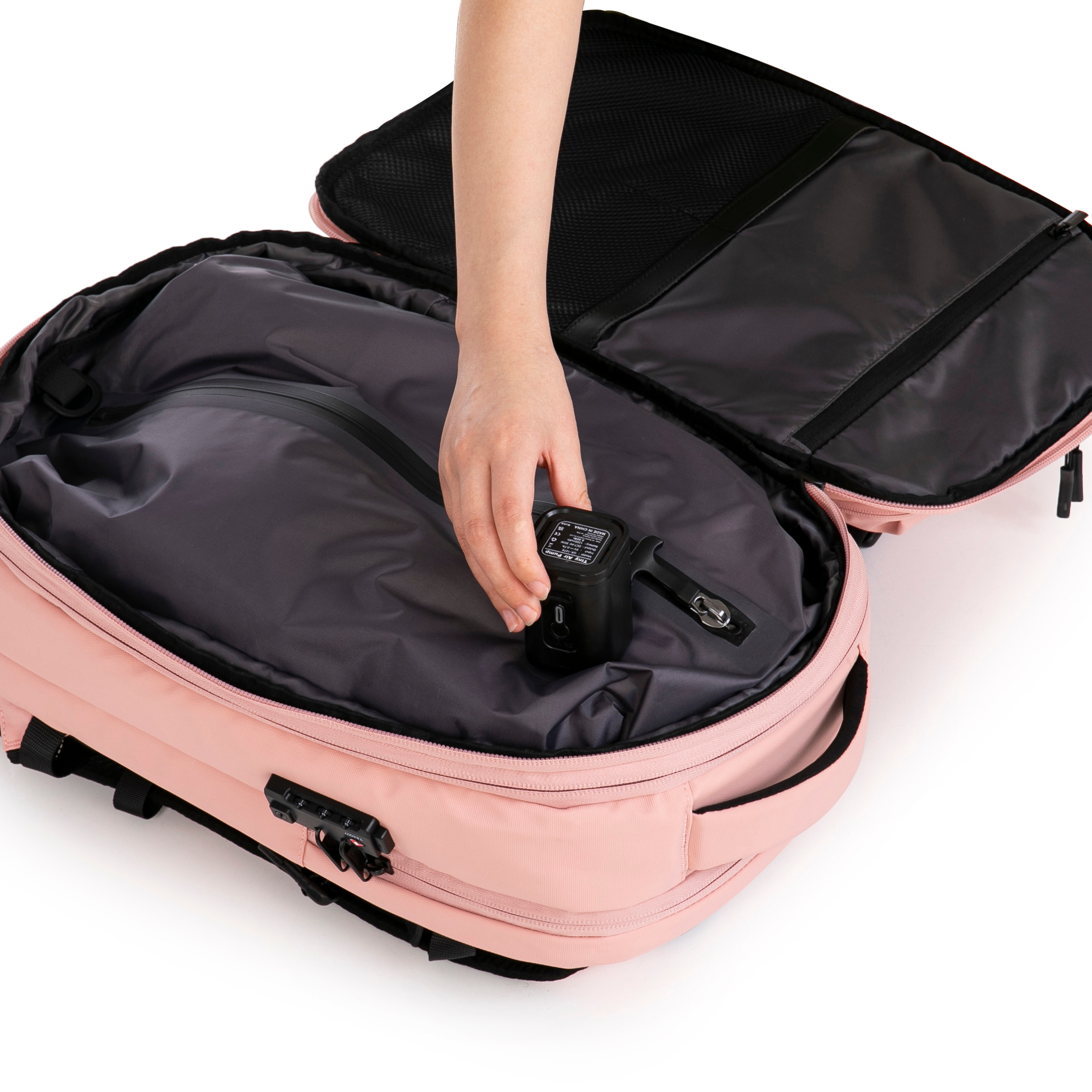 Mochila Compresible V2 – Con o sin bomba, bolsa de compresión incluida