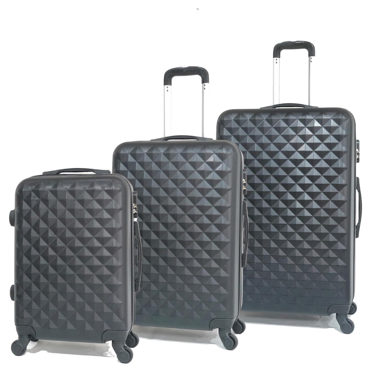 Set De Valise 3 pièces Urban | Valise Cabine | Valise Moyenne | Valise Grande – Noir - Celims France