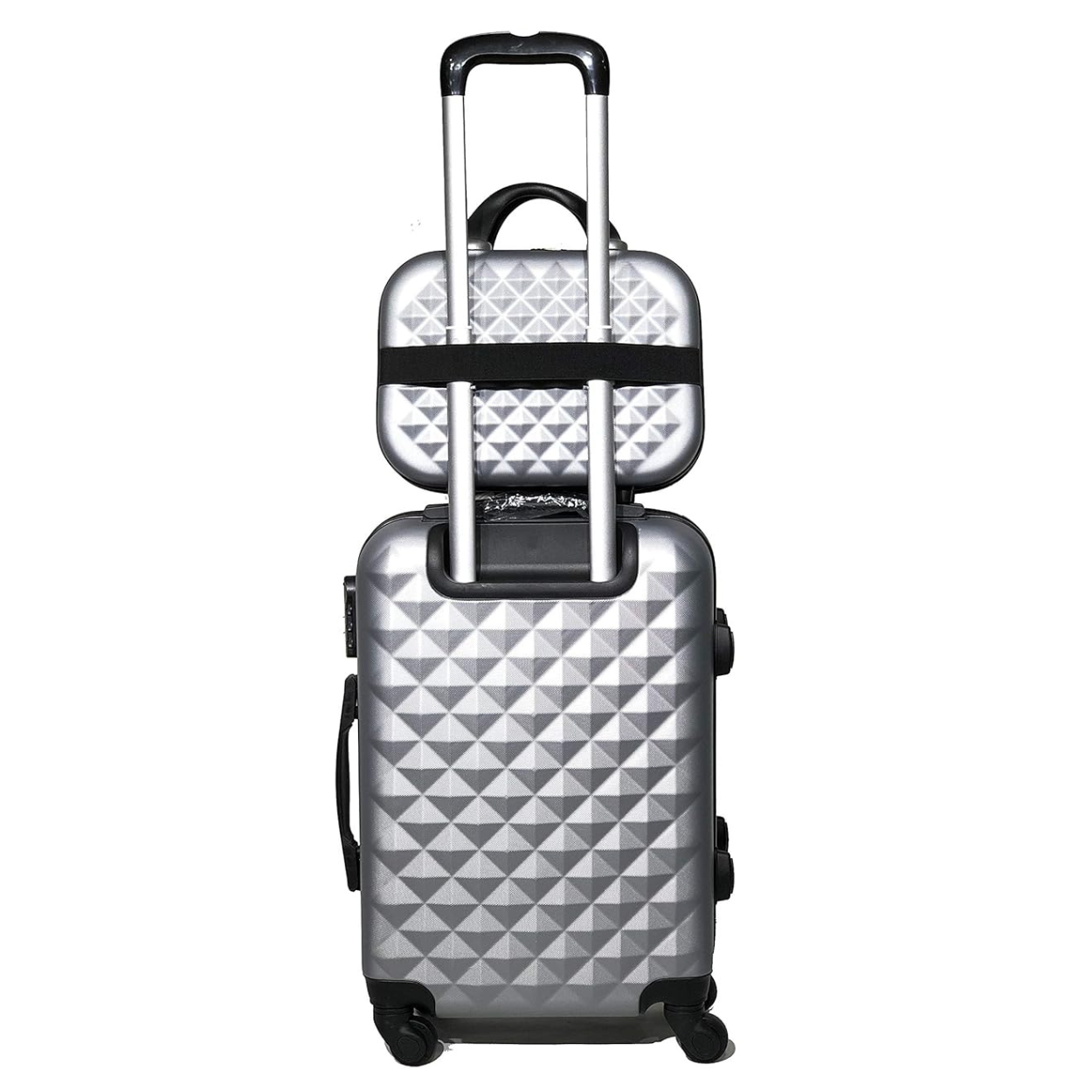 Valise Cabine avec Vanity Urban | Bagage Cabine | 55x40x20 | Argent - Celims France