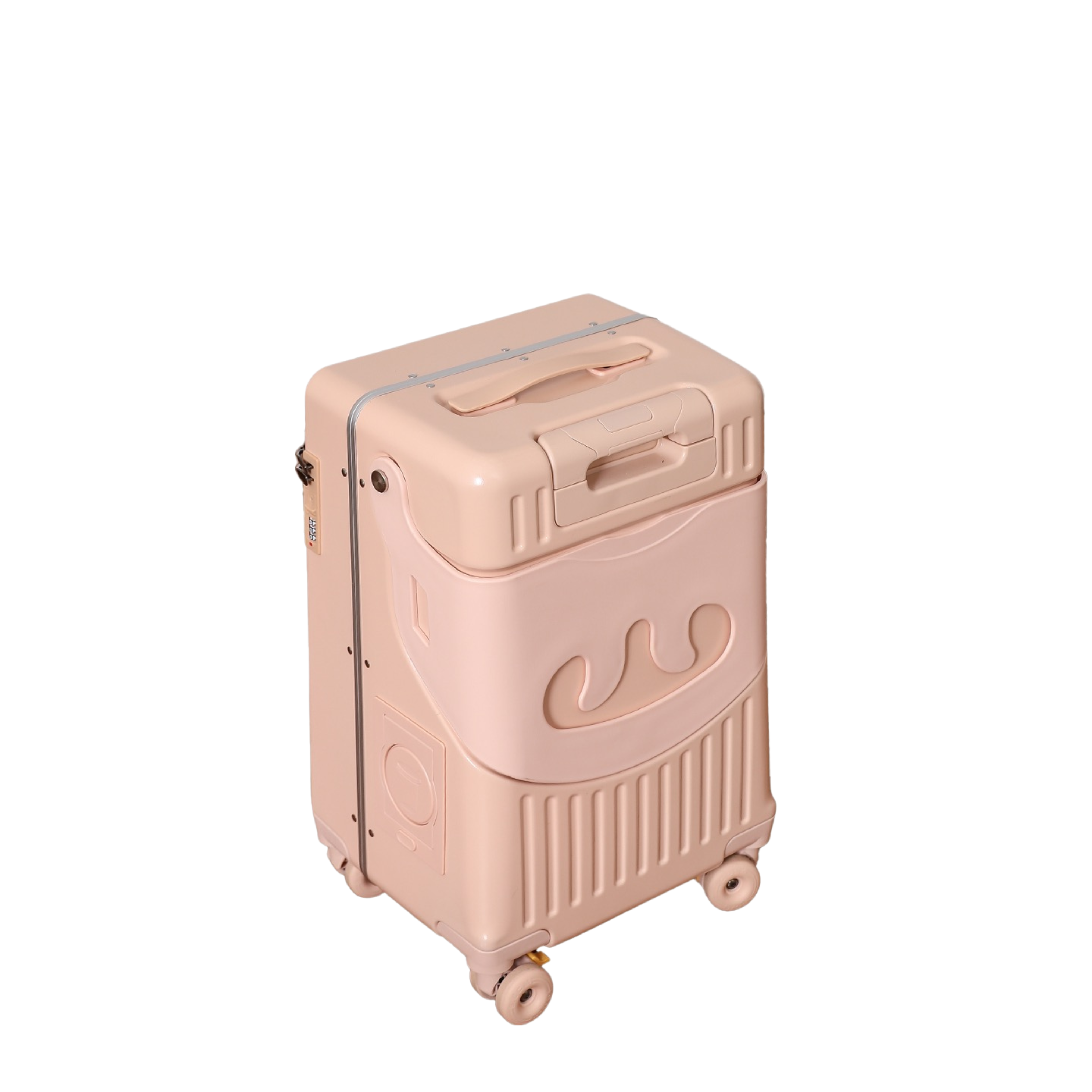 Valise Cabine avec Siège Enfant PopSeat - 55x35x25 - Porte USB - roulettes Ultra Résistantes avec Frein - Porte Gobelet - Cadenas