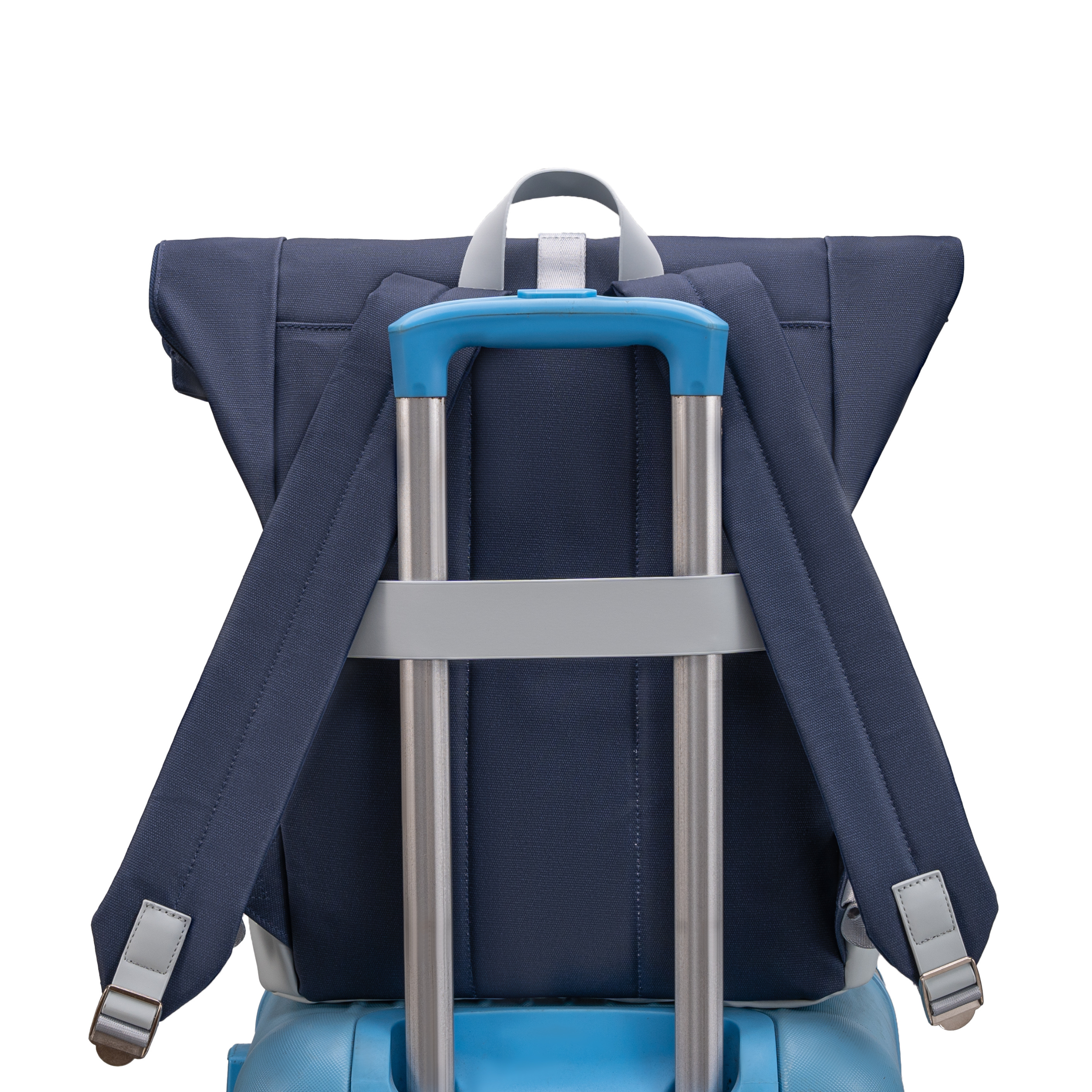 Mochila enrollable CELIMS - Equipaje de mano 40x30x20cm - Impermeable y ultrarresistente - Gris