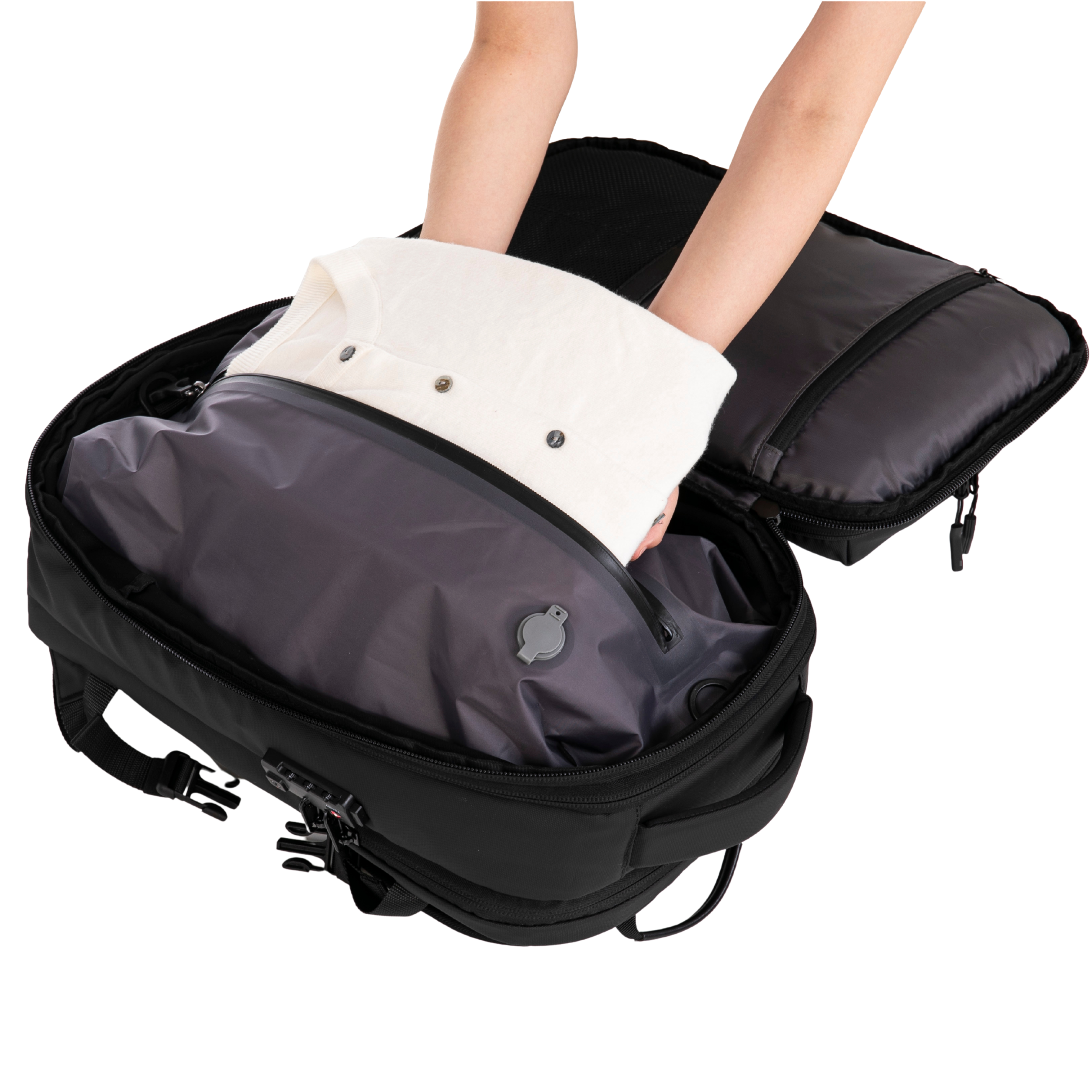 Mochila Compresible V2 – Con o sin bomba, bolsa de compresión incluida