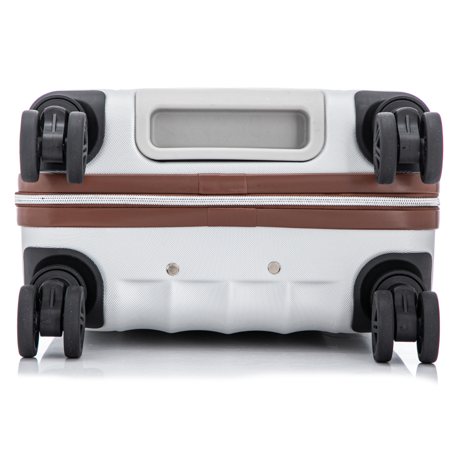 Valise Cabine Easyjet | 45x36x20 | Argent Sterling | ABS