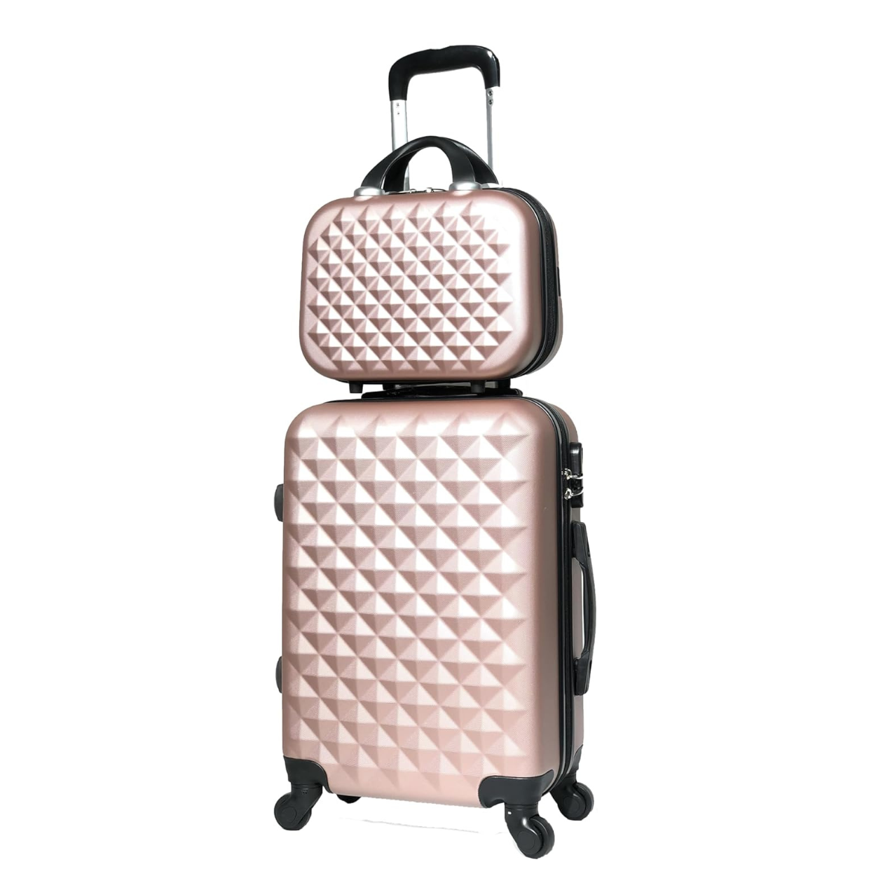 Set De Valise 6 pièces Urban | Valise Cabine | Valise Moyenne | Valise Grande | 2x Vanity – Rose Gold - Celims France
