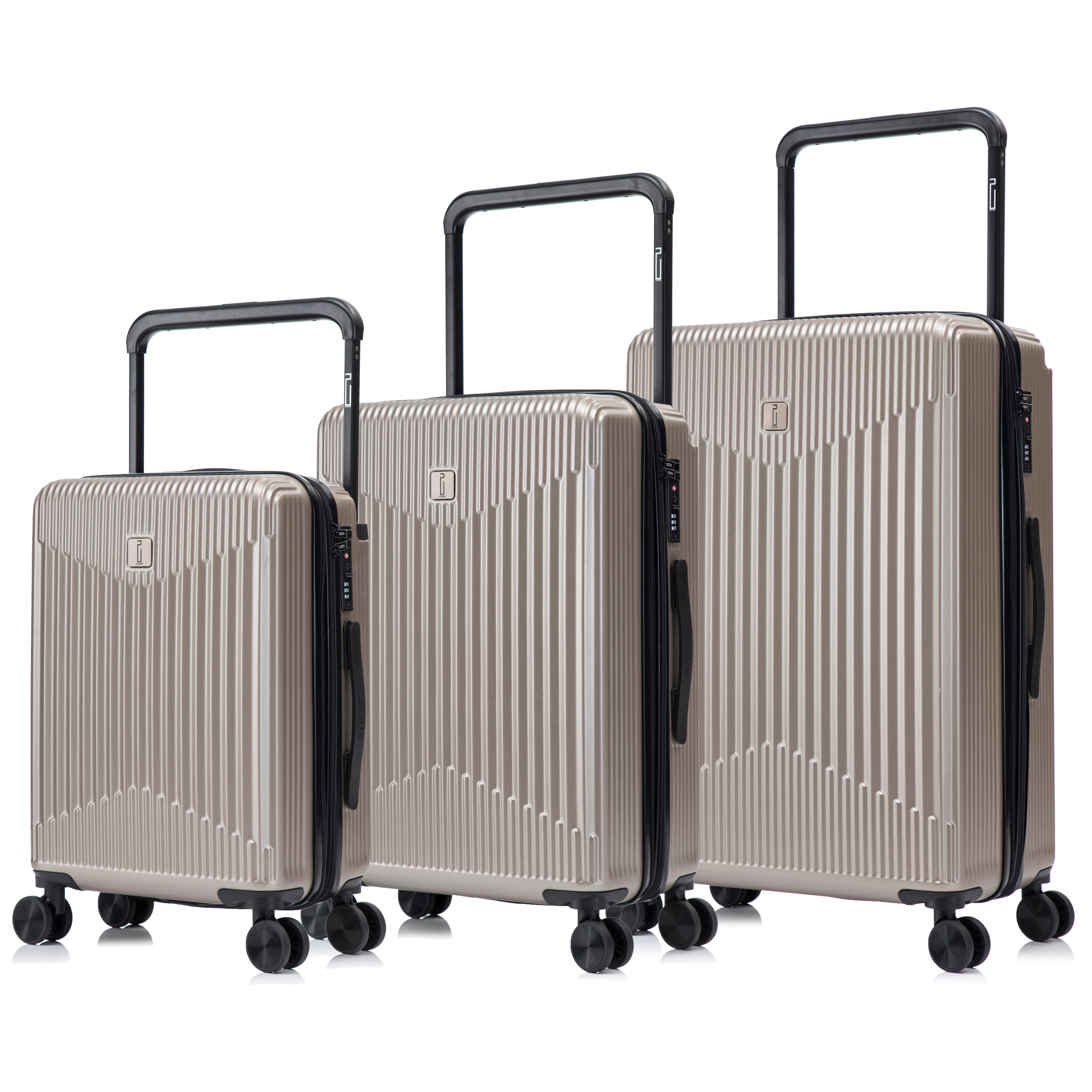 Set 3 Valises Wide Trolley – ABS Extensible (XL-75 cm) (L-65 cm) (S-56 cm)