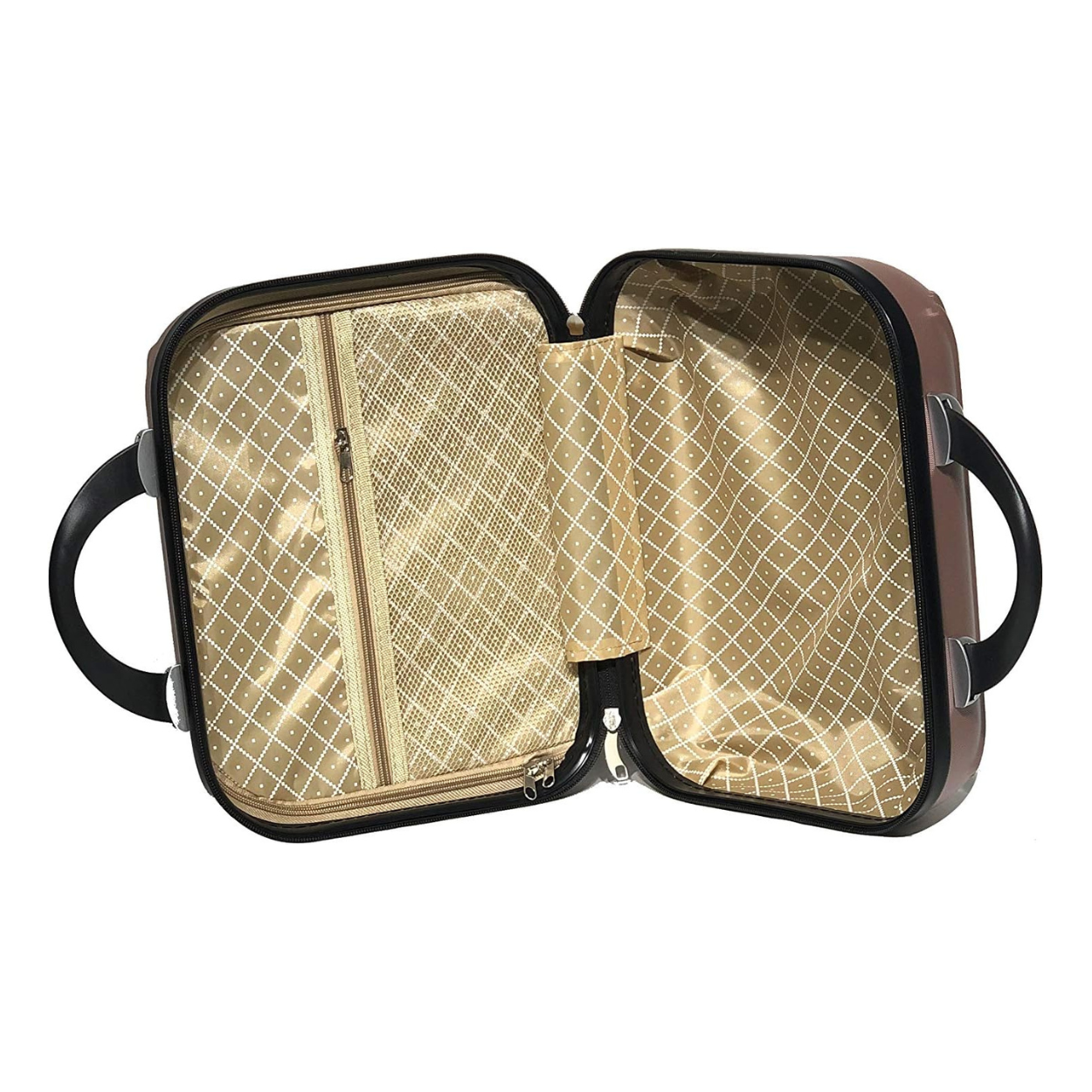 Valise Cabine avec Vanity Week-end | Bagage Cabine | 55x35x25 | Rose Gold - Celims France