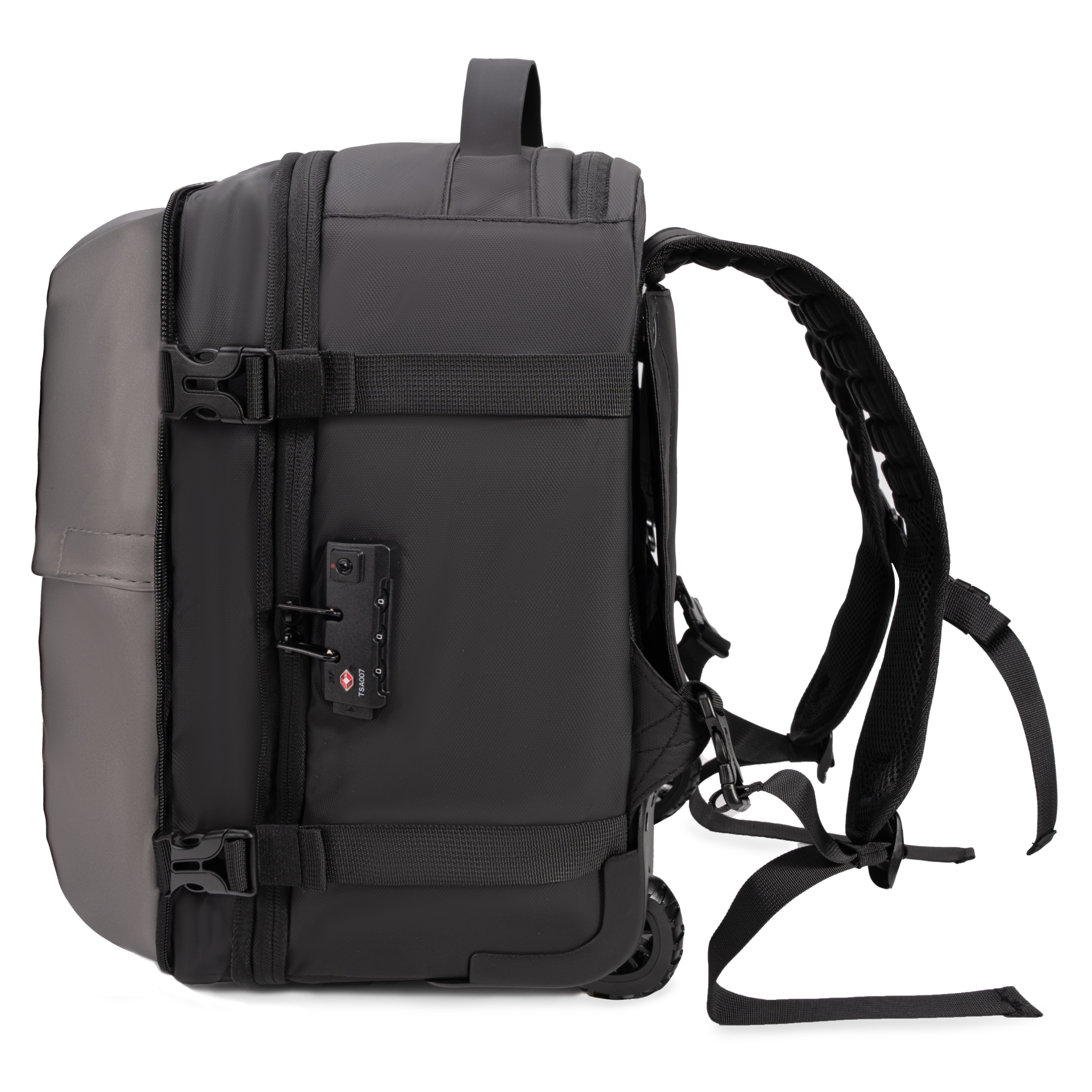 AirPlus Trolley – Sac à Dos Sous Vide 40x30x20 CELIMS avec Roues - Bagage à Main - Imperméable - Compartiment Ordinateur Amovible