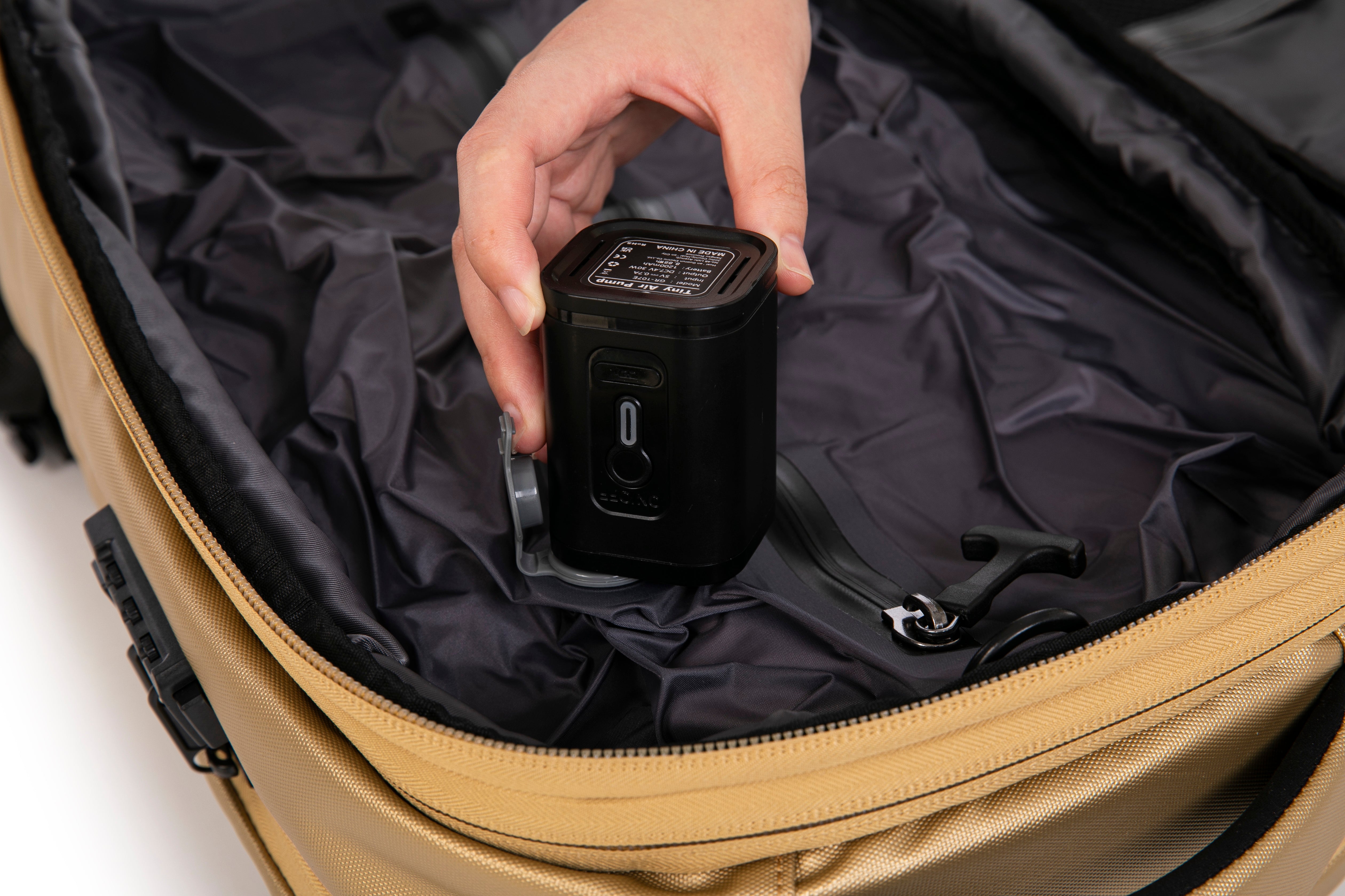 Vakuumkomprimierbarer Rucksack – Mit oder ohne Pumpe