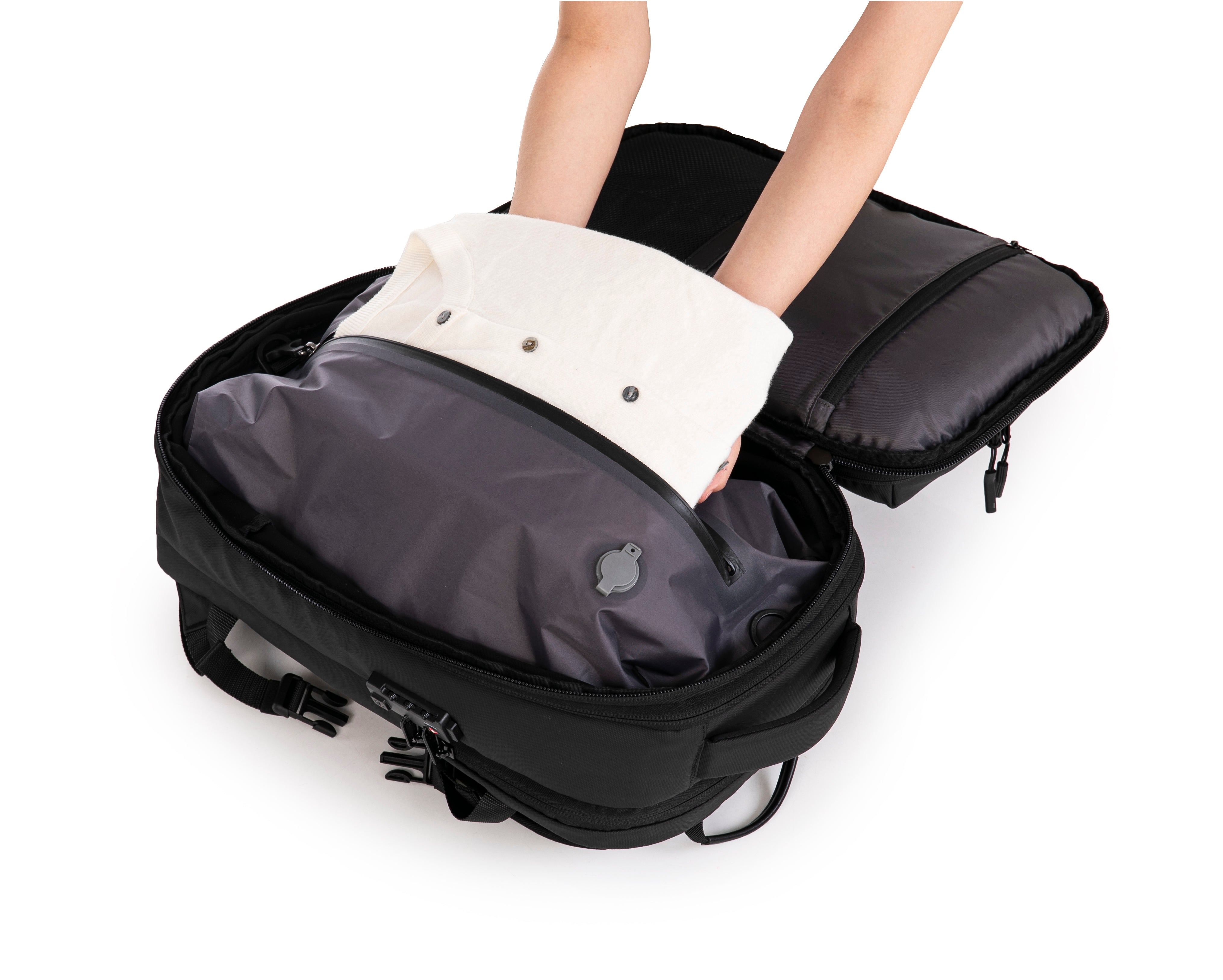 Mochila Compresible V2 – Con o sin bomba, bolsa de compresión incluida