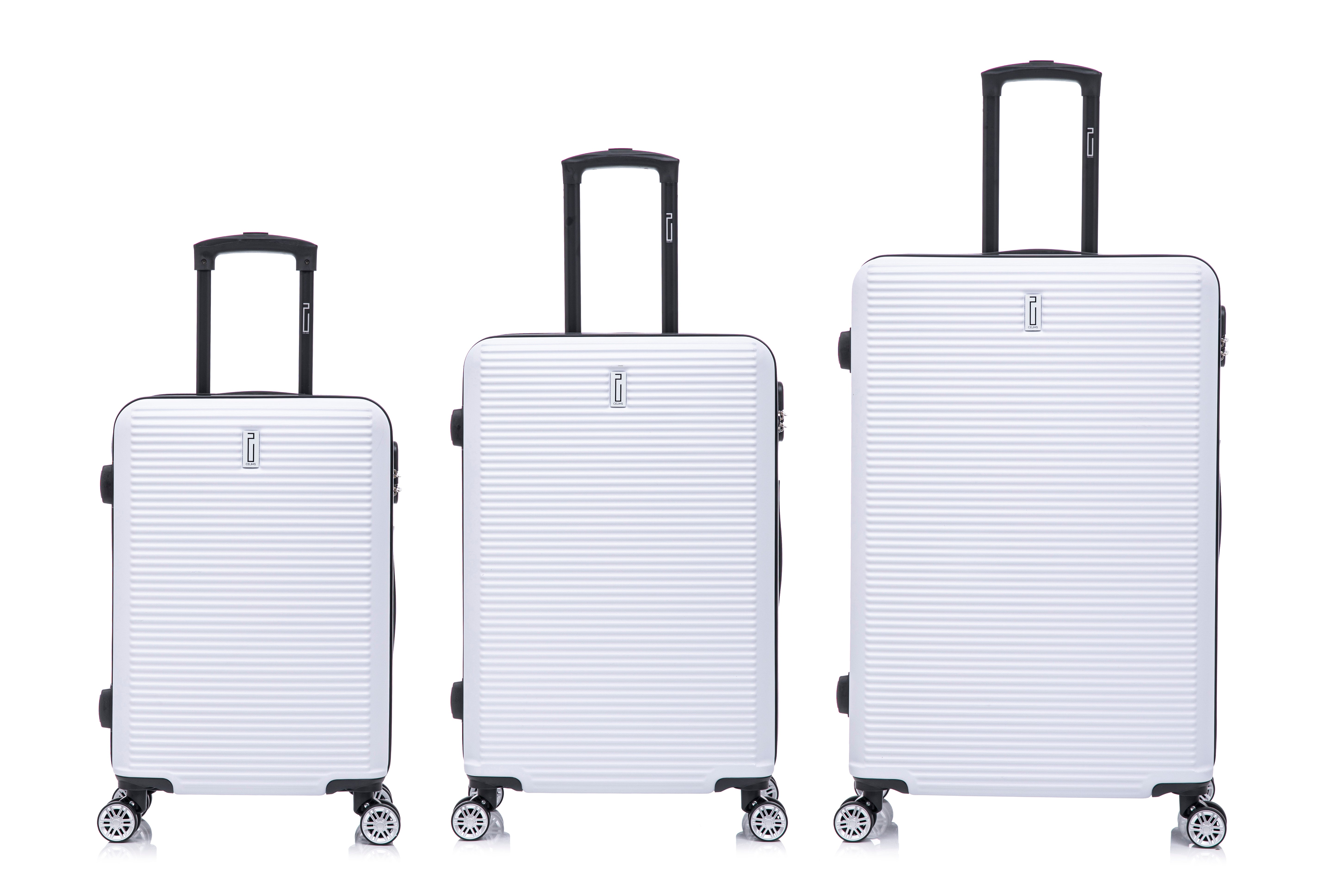 Set valises Week-End 3 pièces – Vert Pastel (cabine, moyenne, grande)