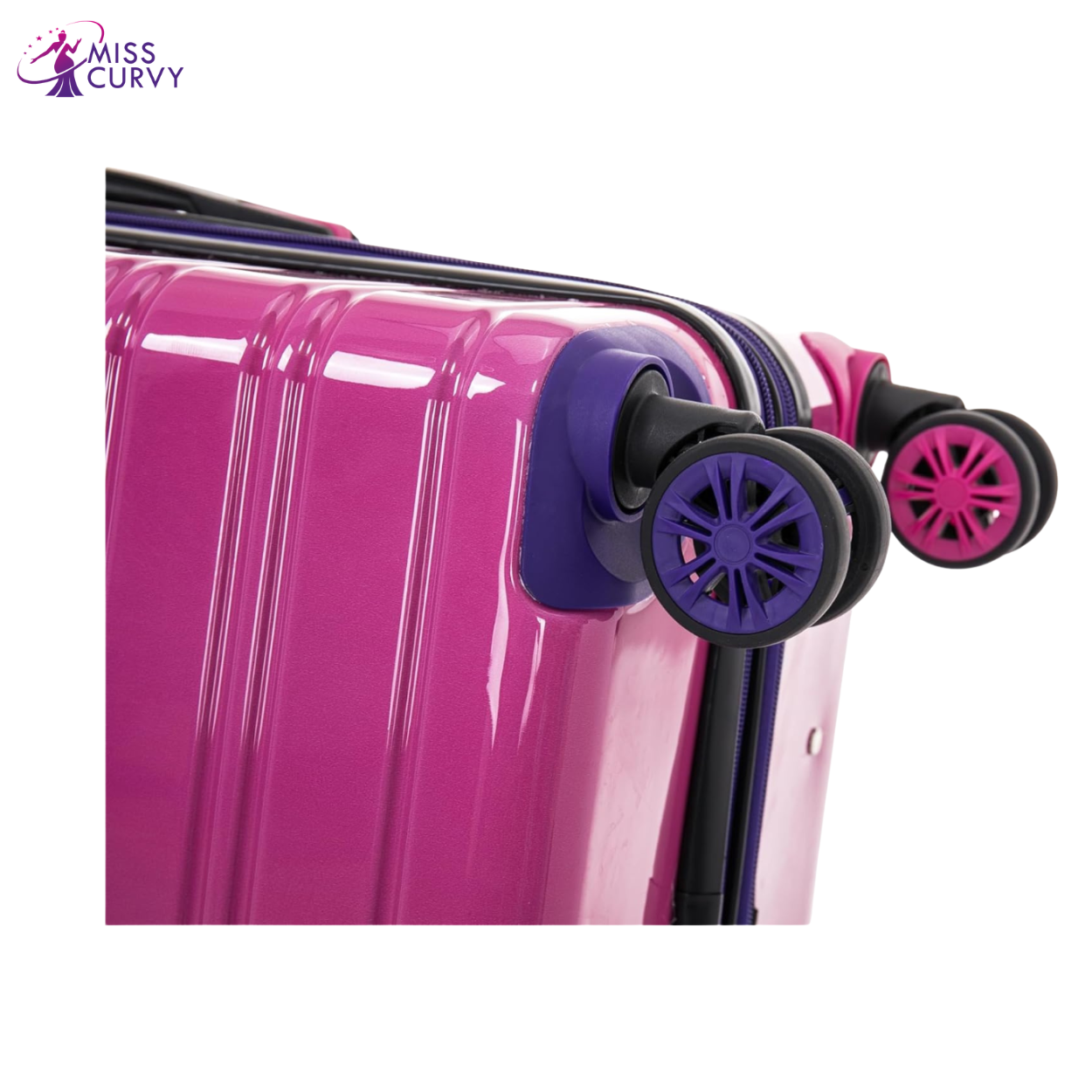 Maleta grande de policarbonato | Equipaje facturado de 23 kg | 75x45x28 | degradado púrpura
