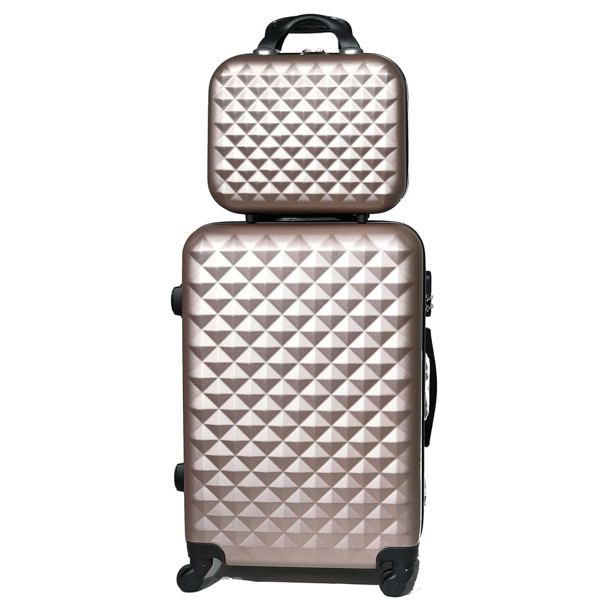 Valise Moyenne avec Vanity Urban | Valise Rigide | 65x40x25 | Rose Gold - Celims France