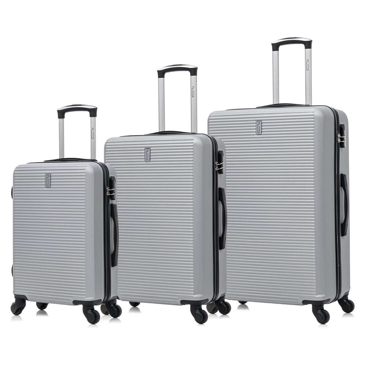Set De Valise 3 pièces Week-end – Valise Cabine | Valise Moyenne | Valise Grande – Gris - Celims France