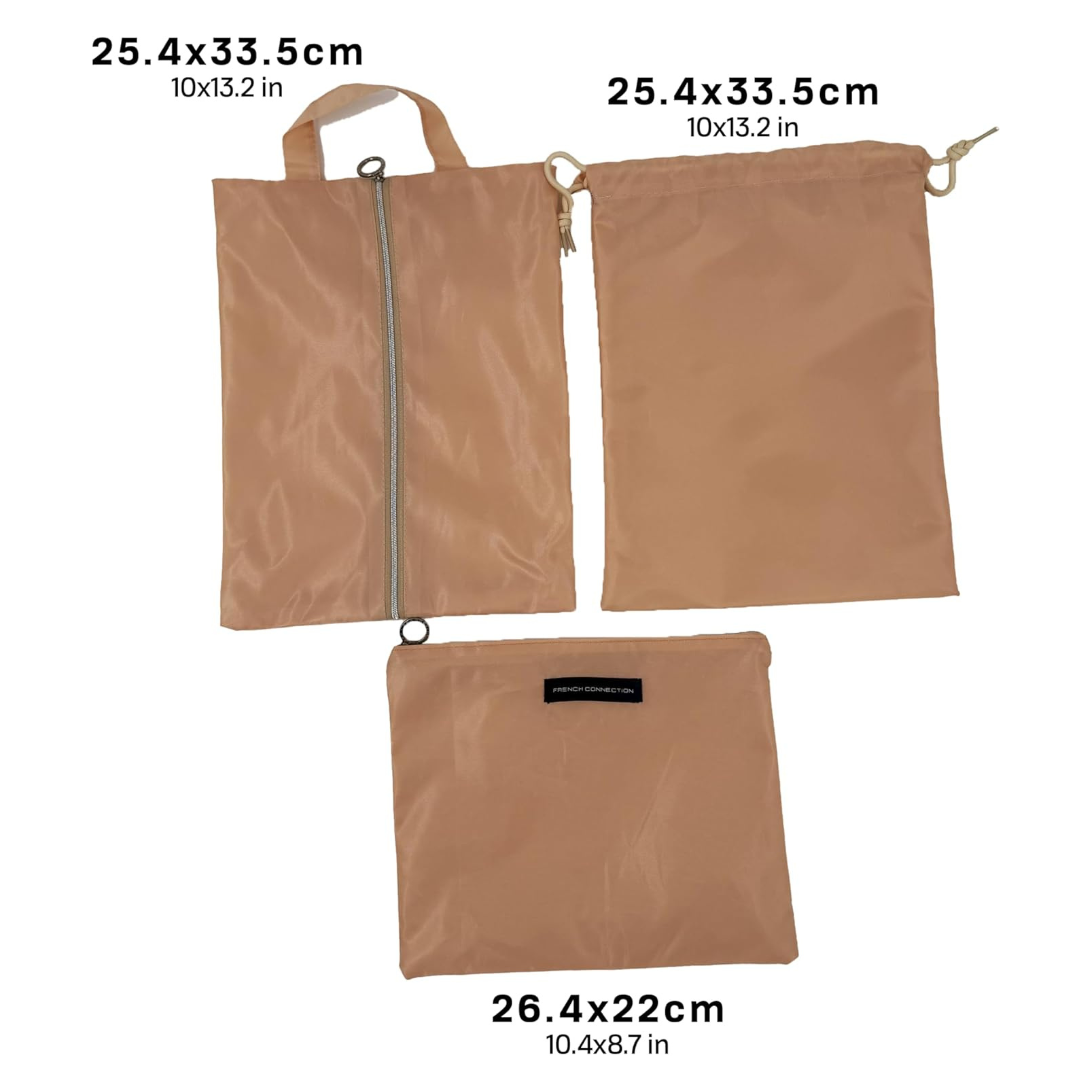 Organisateurs de Voyage | Lot de 6 pièces | Organiseurs de Bagage | Cubes de Rangement Valise Légers et Résistants Rose