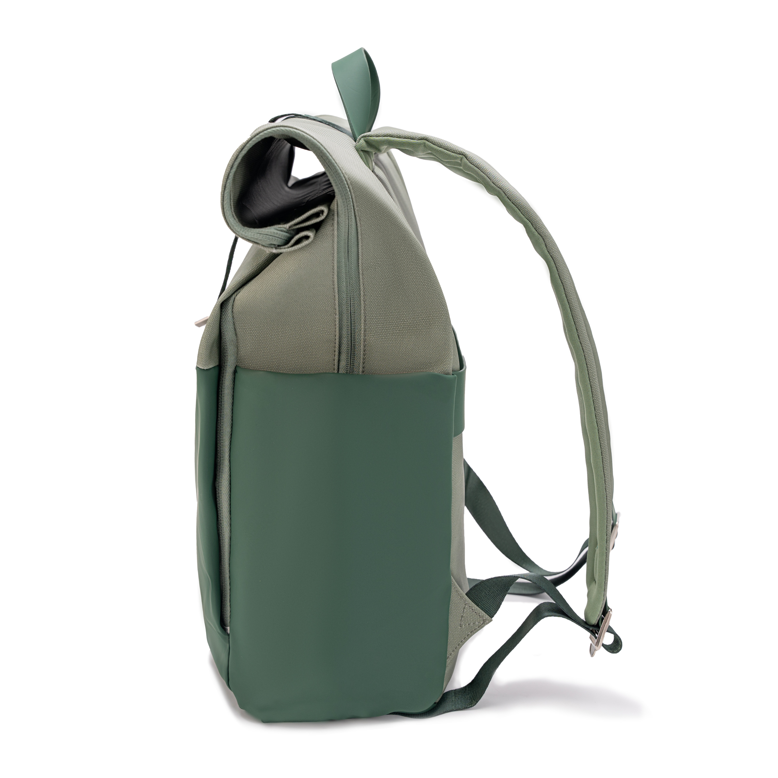 Mochila enrollable CELIMS - Equipaje de mano 40x30x20cm - Impermeable y ultrarresistente - Verde