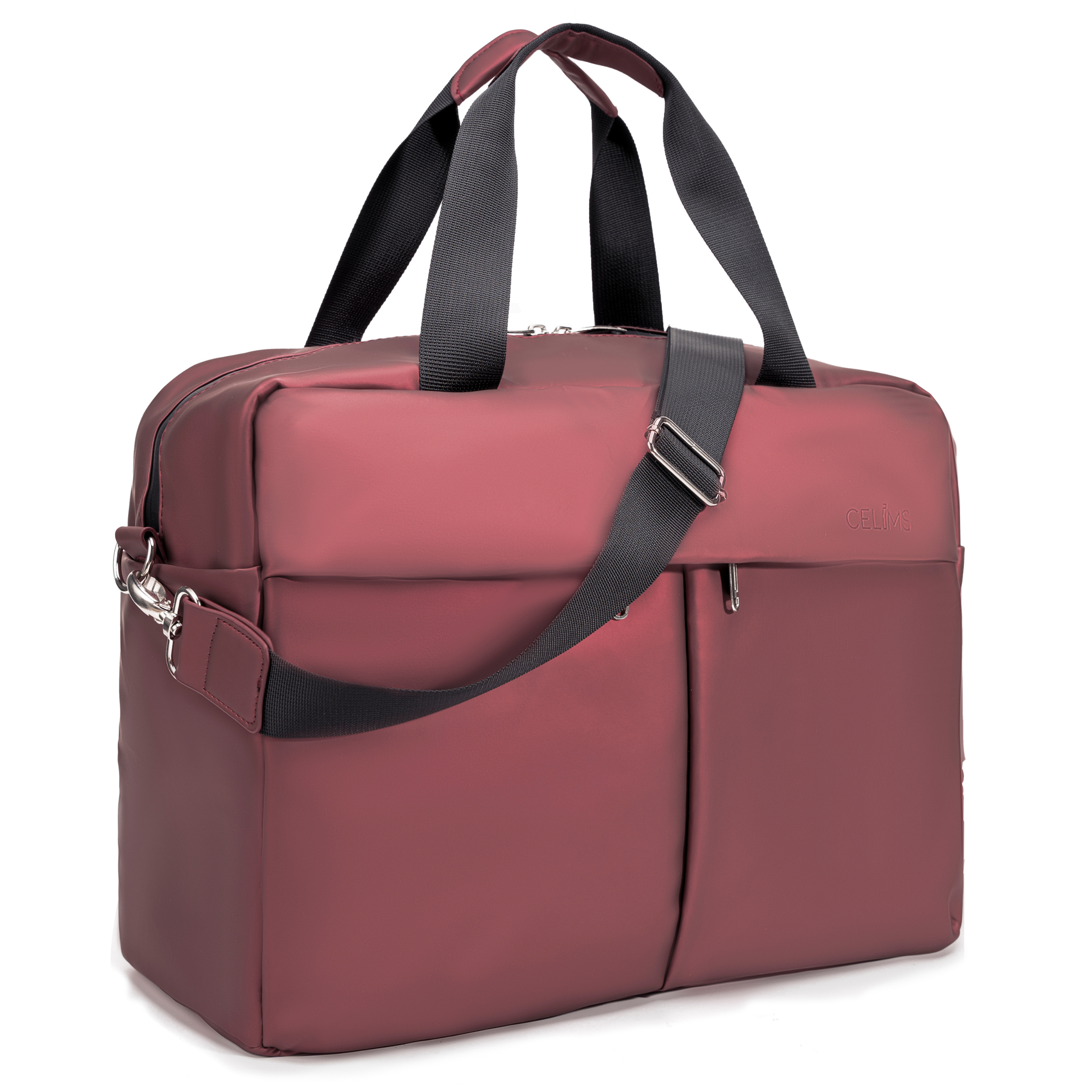 Sac 24H CELIMS 40x30x20 – Bagage Cabine – Ordinateur 15,6” – Imperméable – Cuir Vegan