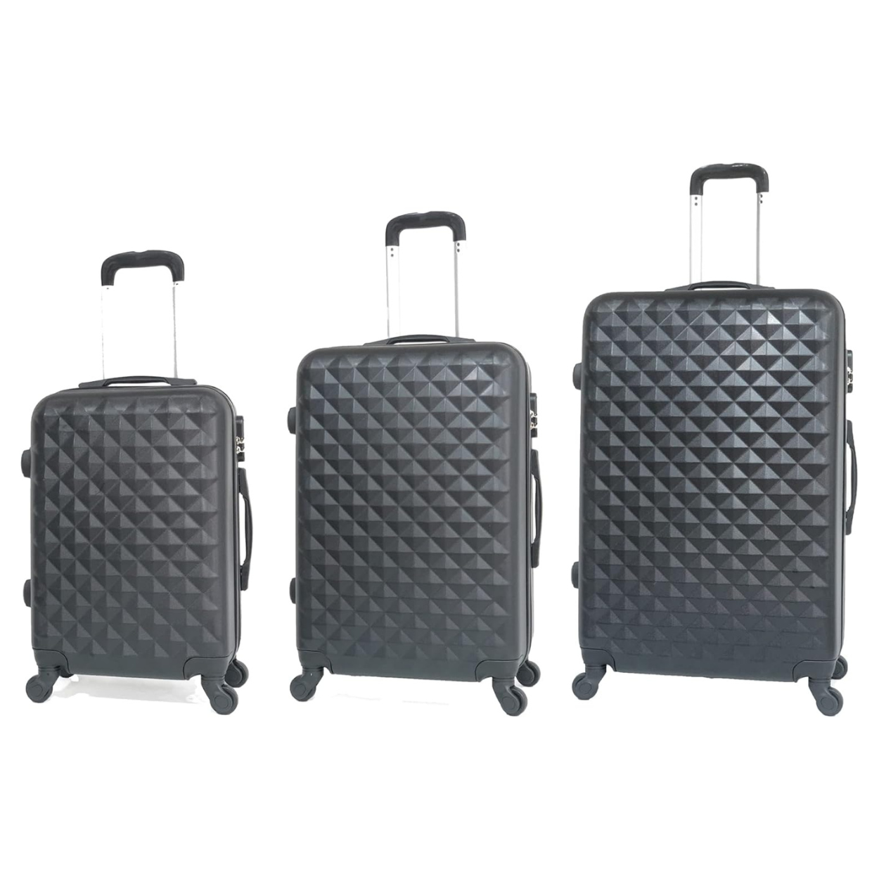 Set De Valise 6 pièces Urban | Valise Cabine | Valise Moyenne | Valise Grande | 2x Vanity – Noir - Celims France