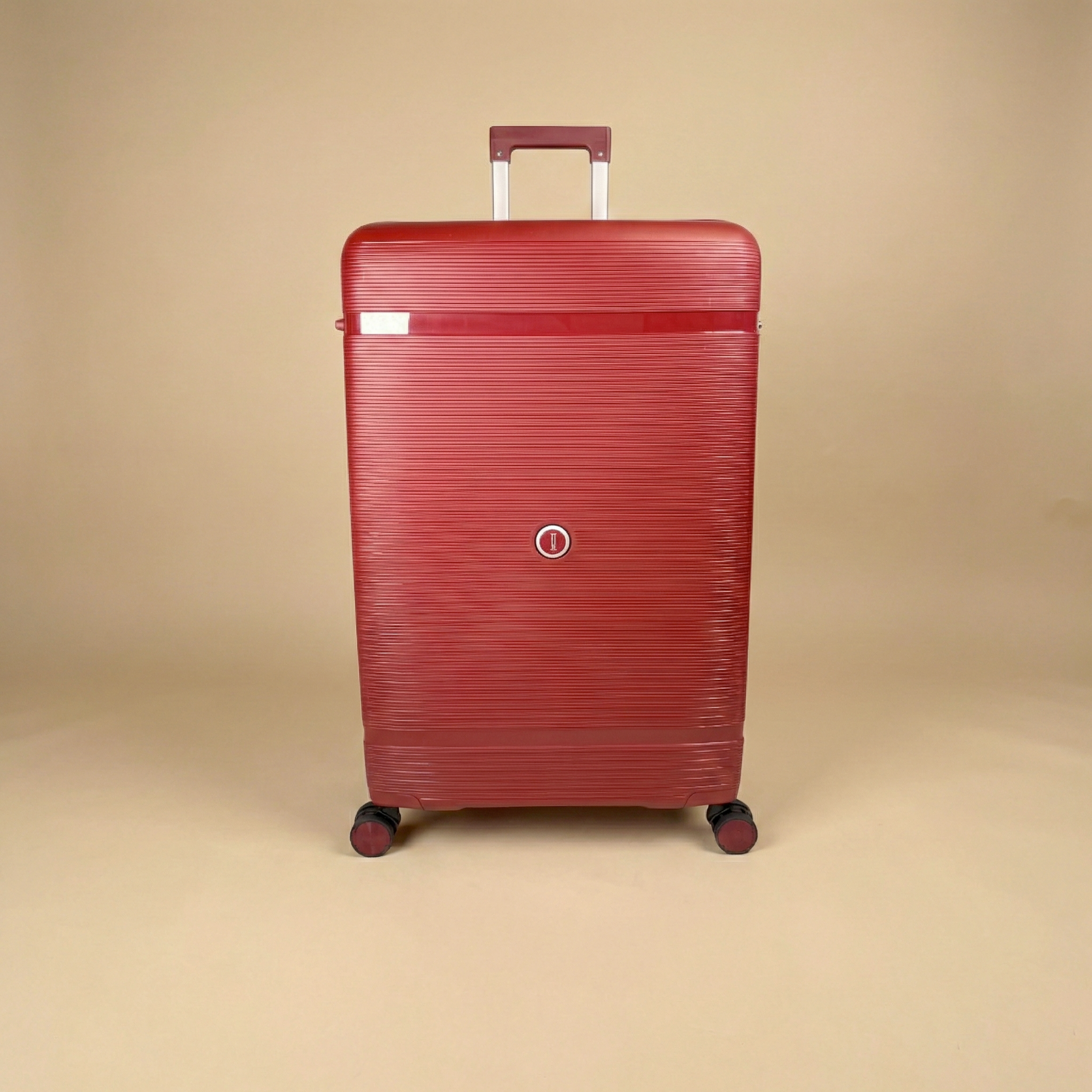 Juego de 3 Maletas – Polipropileno (XL-75cm) (L-65cm) (S-55cm) – Rojo