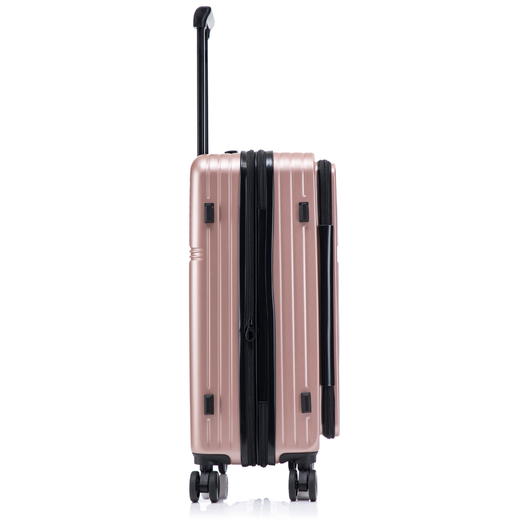 Valise Cabine 58 cm ABS – Front Opening - Extensible & Serrure TSA
