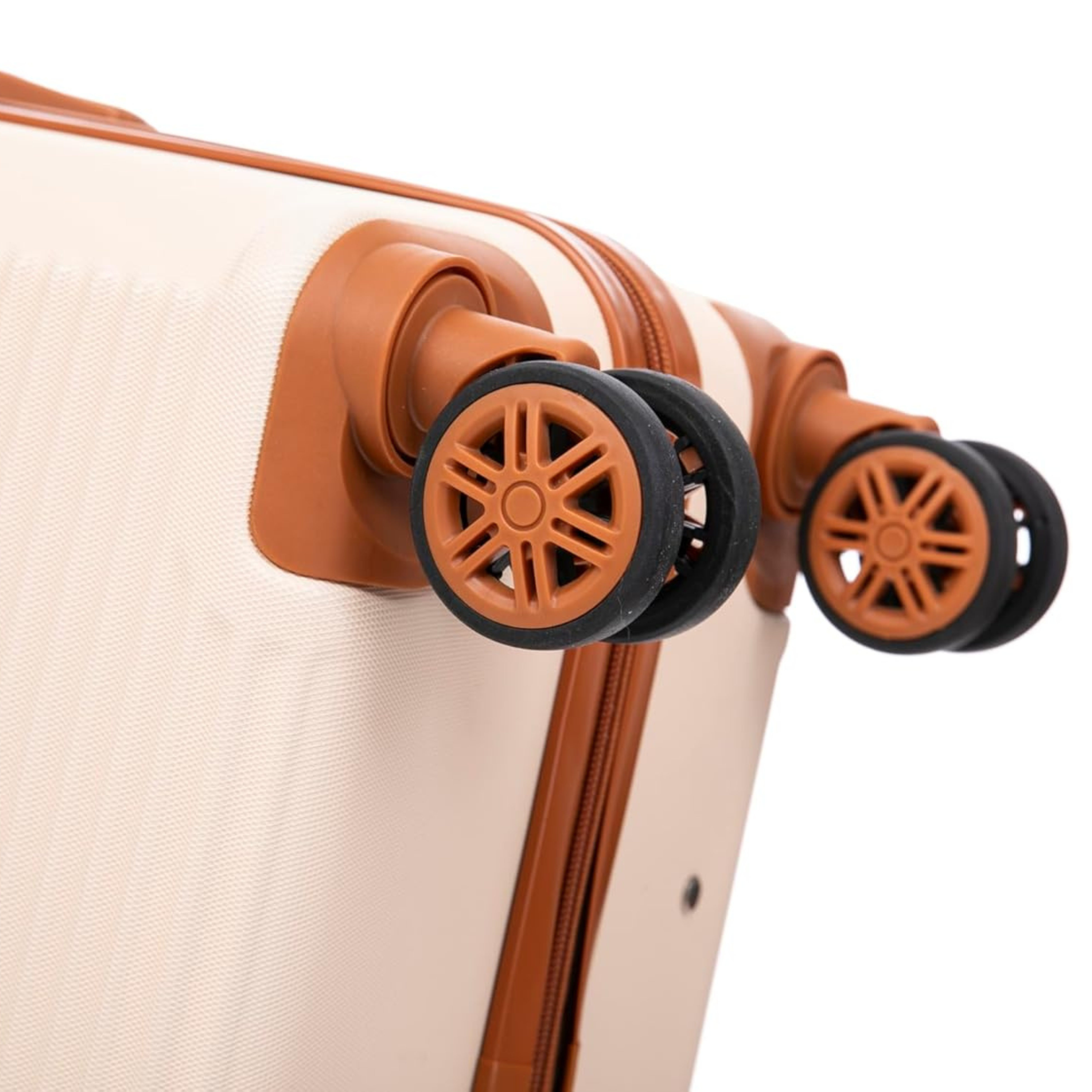 5-teiliges Wochenendkoffer-Set | Kabinenkoffer | Mittlerer Koffer | Großer Koffer | 2x Schminktisch – Orange