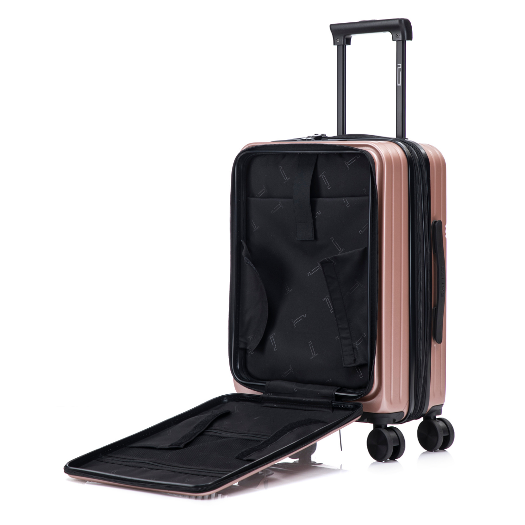 Valise Cabine 58 cm ABS – Front Opening - Extensible & Serrure TSA