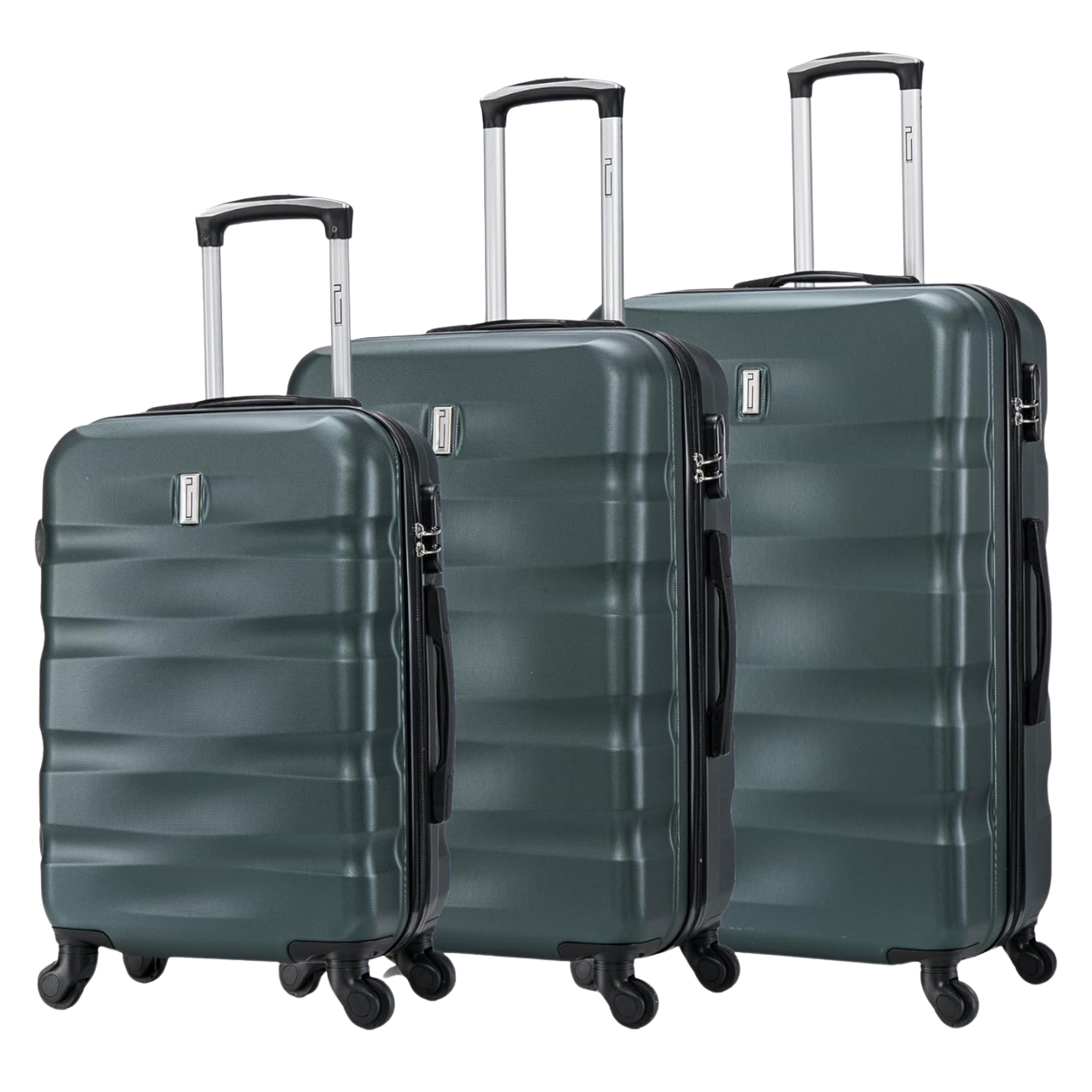 AeroWave 3-piece suitcase set | Cabin suitcase | Medium suitcase | Large suitcase - Green
