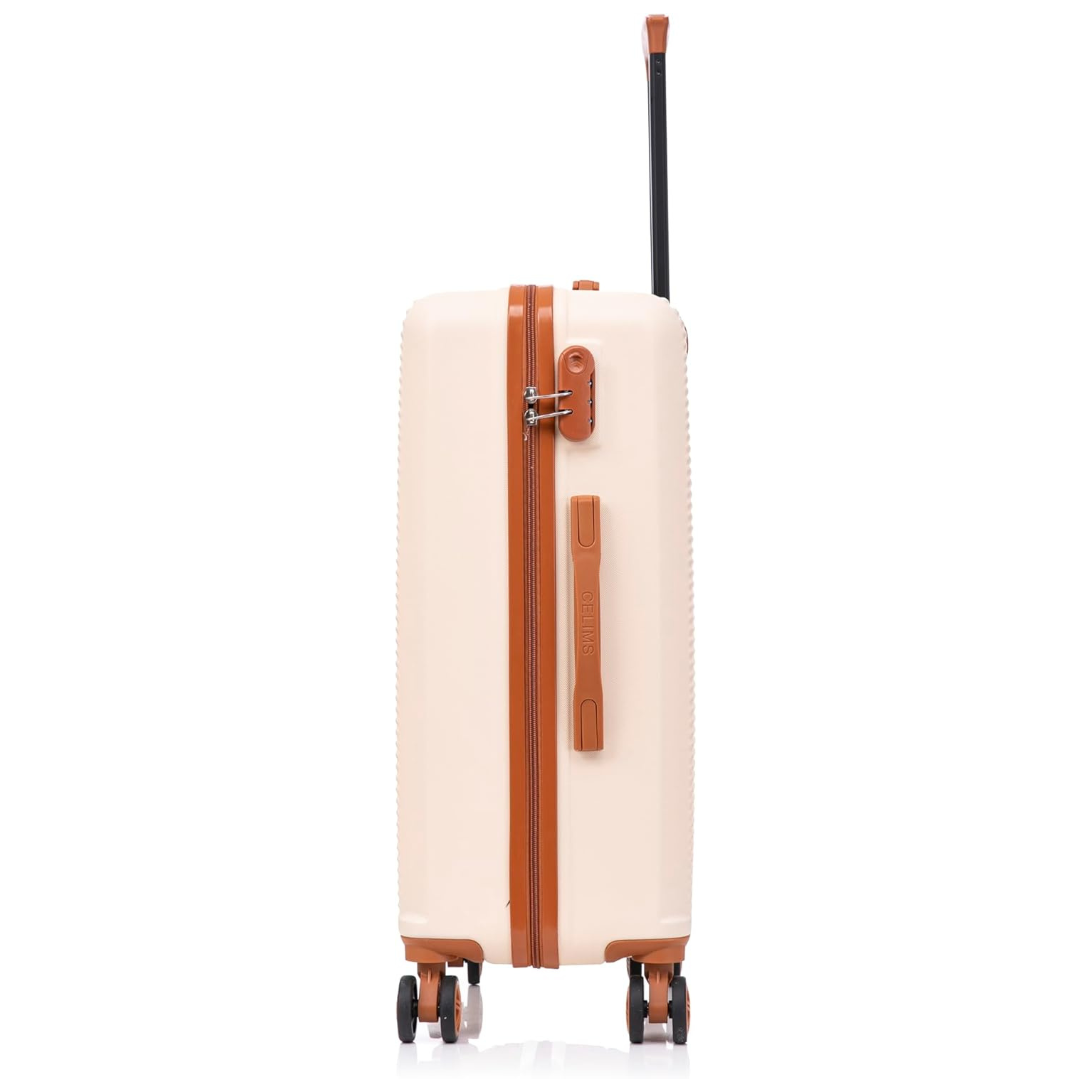 5-teiliges Wochenendkoffer-Set | Kabinenkoffer | Mittlerer Koffer | Großer Koffer | 2x Schminktisch – Orange