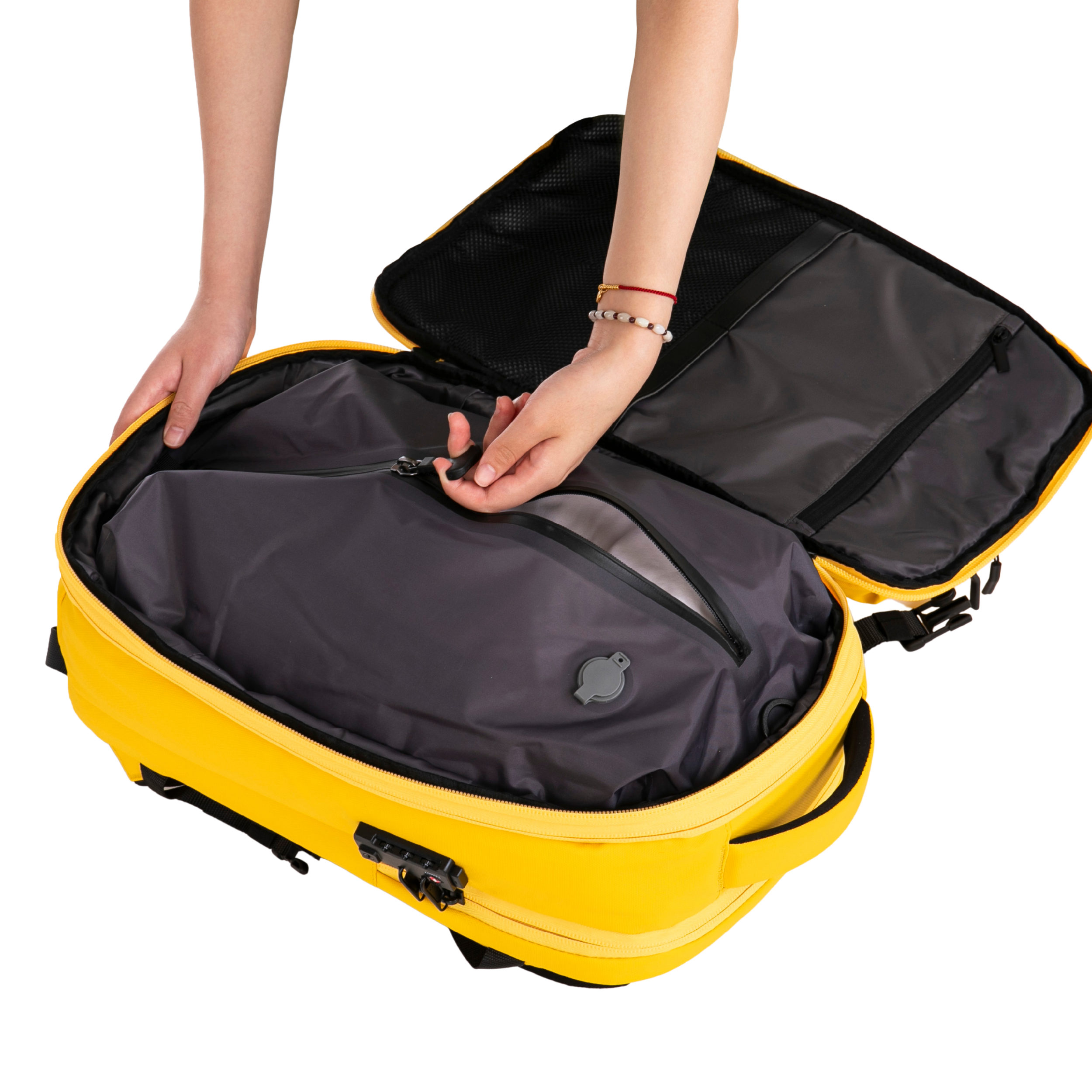 Mochila Compresible V2 – Con o sin bomba, bolsa de compresión incluida