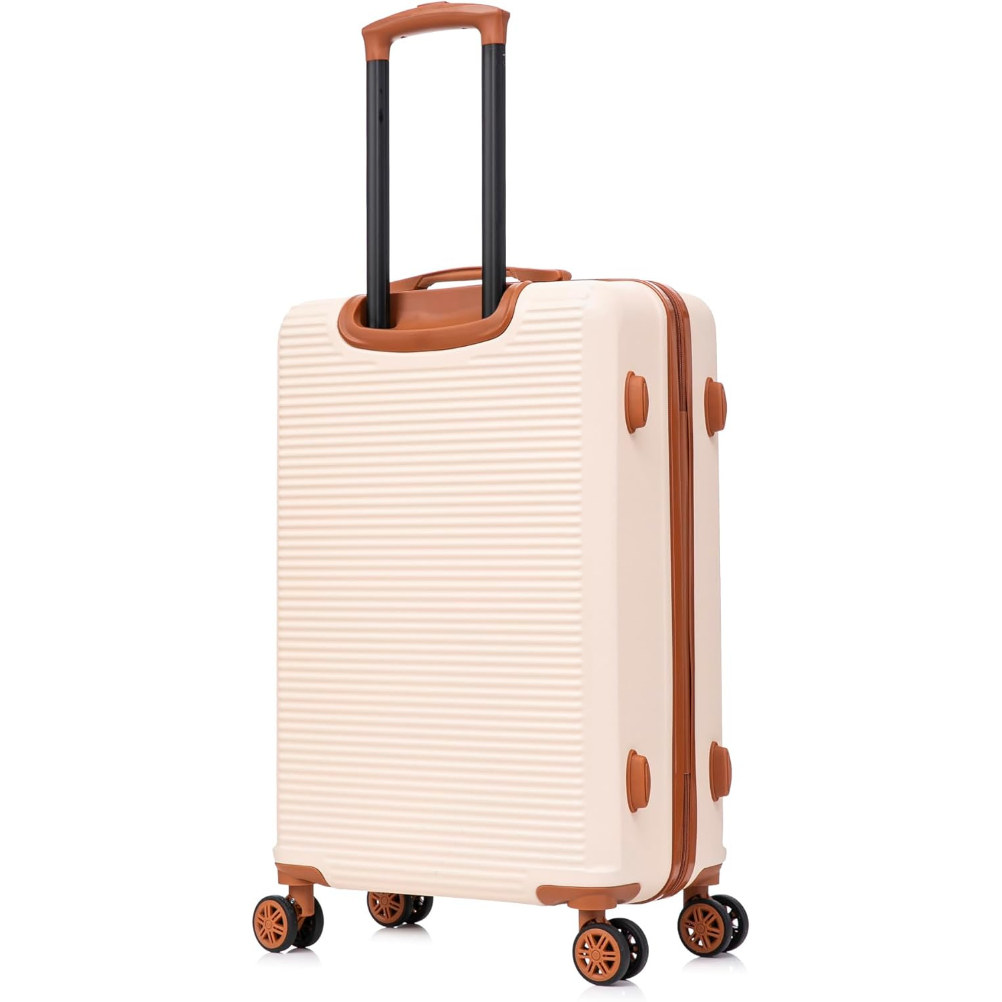 5-teiliges Wochenendkoffer-Set | Kabinenkoffer | Mittlerer Koffer | Großer Koffer | 2x Schminktisch – Orange