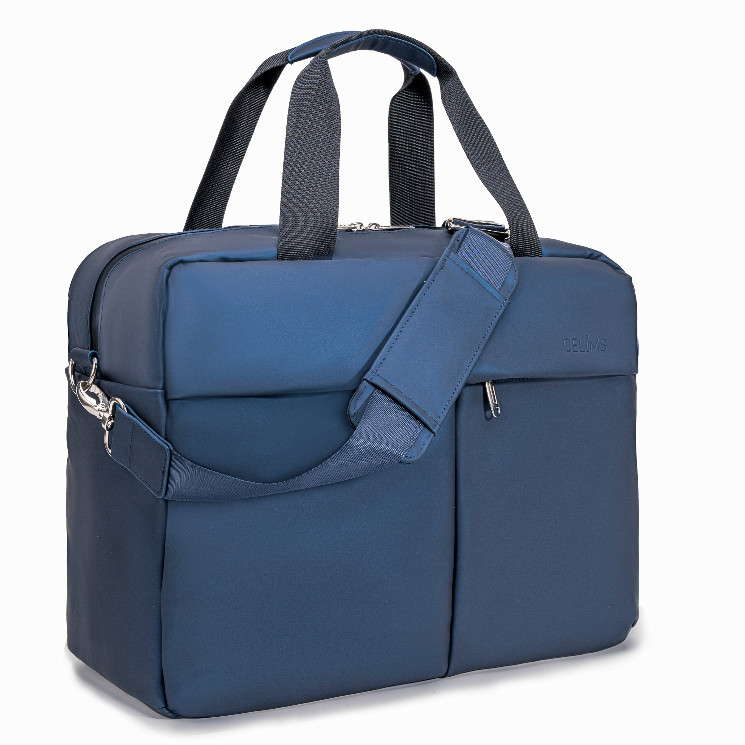 Sac 24H CELIMS 40x30x20 – Bagage Cabine – Ordinateur 15,6” – Imperméable – Cuir Vegan