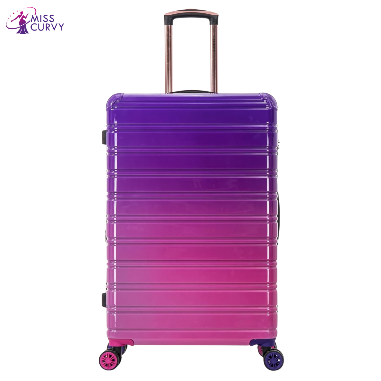 30” Large Suitcase Polycarbonate | 23 kg Checked Luggage | Turquoise Gradient