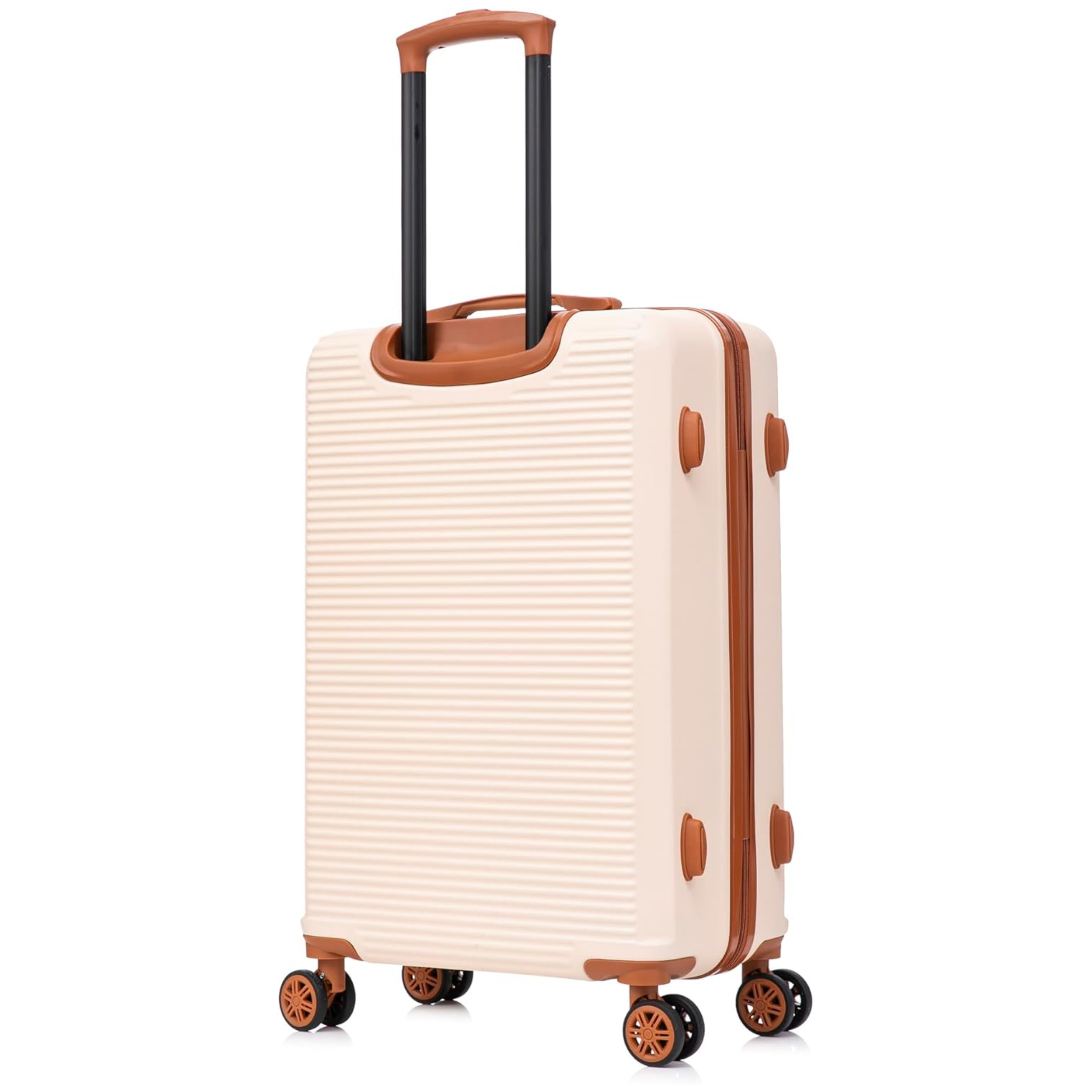 5-teiliges Wochenendkoffer-Set | Kabinenkoffer | Mittlerer Koffer | Großer Koffer | 2x Schminktisch – Orange