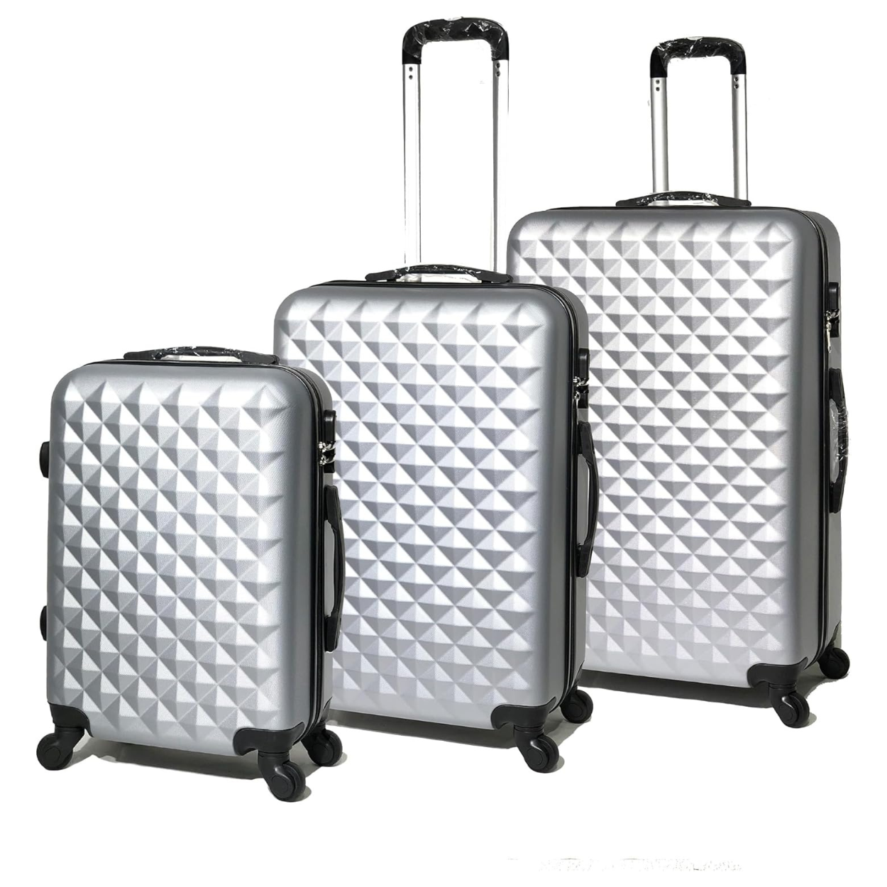 Set De Valise 3 pièces Urban | Valise Cabine | Valise Moyenne | Valise Grande – Argent - Celims France
