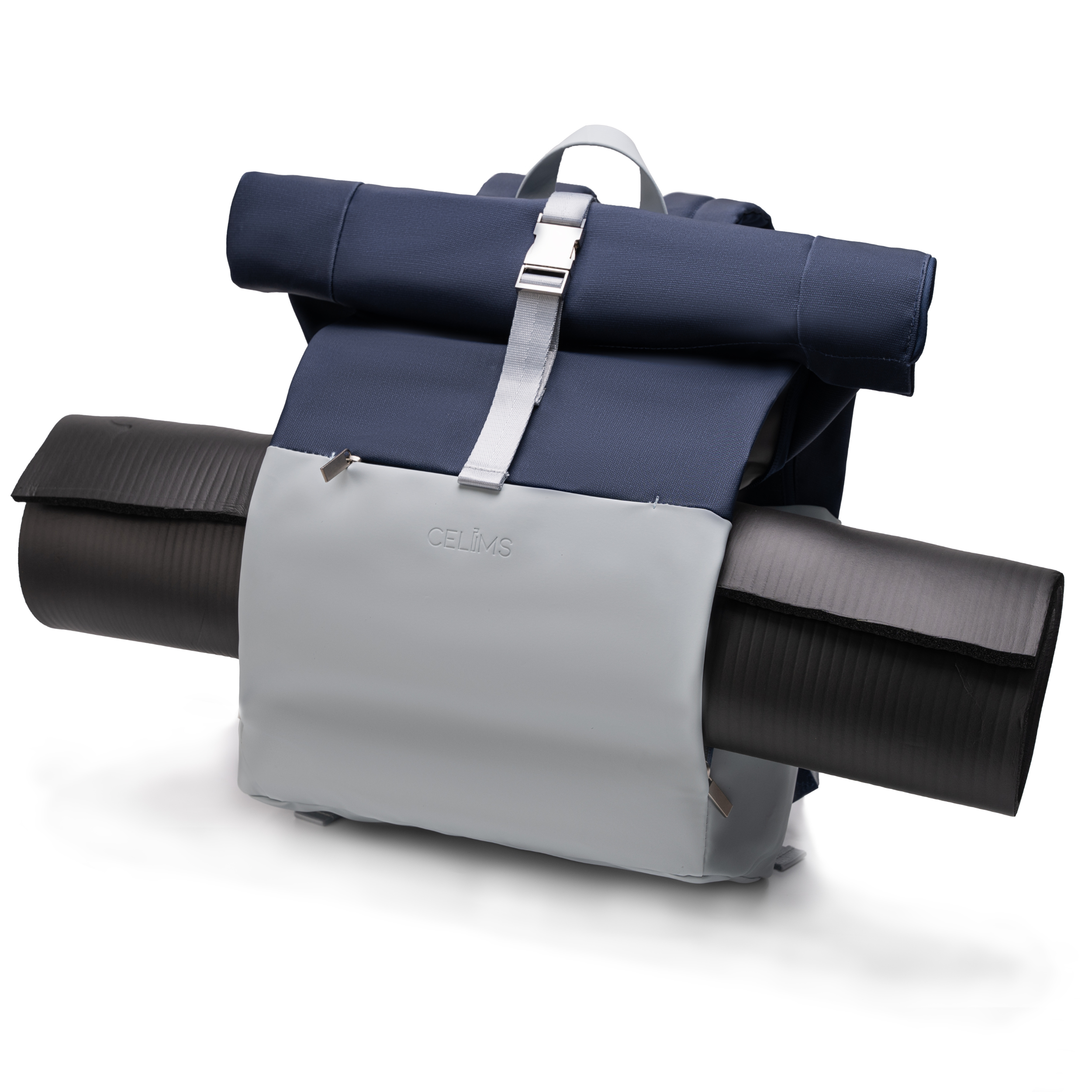 Mochila enrollable CELIMS - Equipaje de mano 40x30x20cm - Impermeable y ultrarresistente - Gris