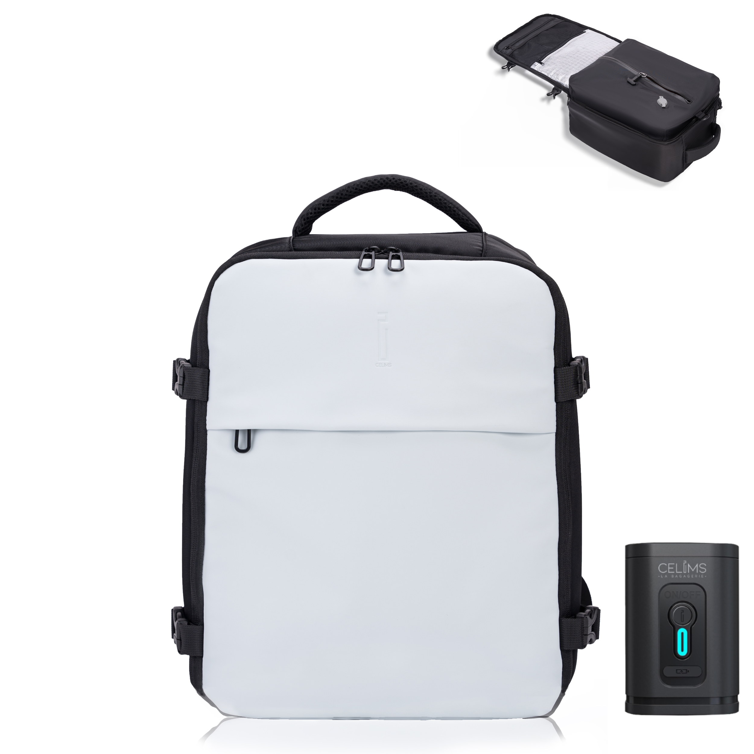 Mochila CELIMS sellada al vacío 40x30x20 - Equipaje de mano - Impermeable - Negra