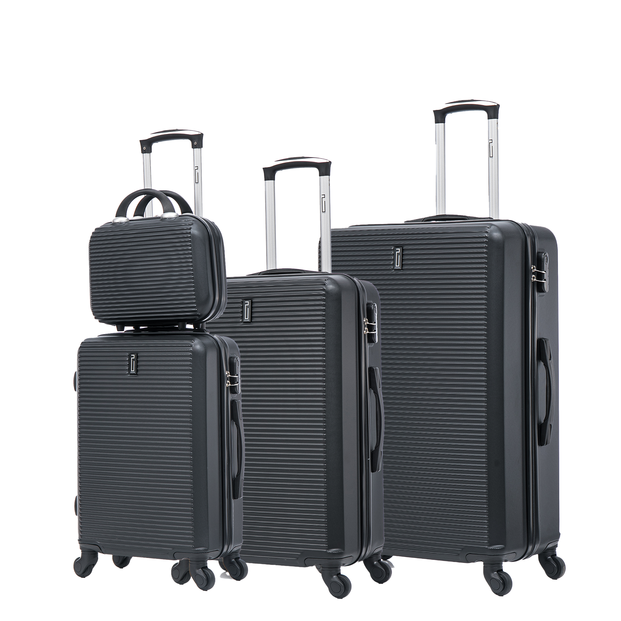 4-piece Weekend suitcase set (cabin, medium, large + vanity)