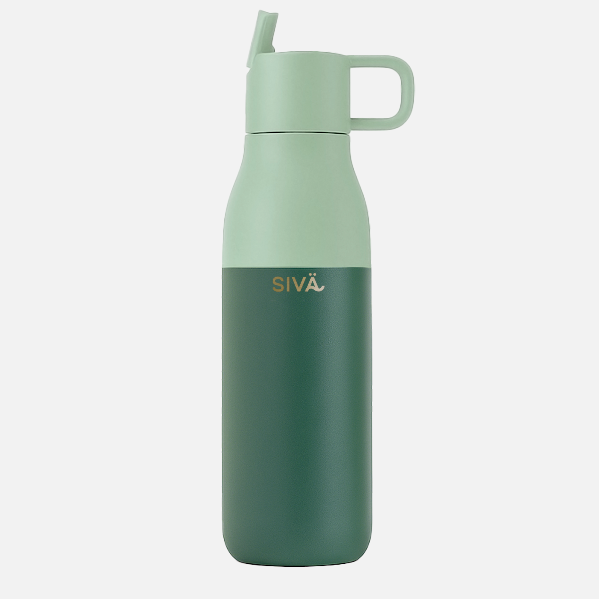 SIVÄ – 740 ml Edelstahl-Isolierflasche | 100 % auslaufsicher mit Aktivkohlefilter | BPA-frei