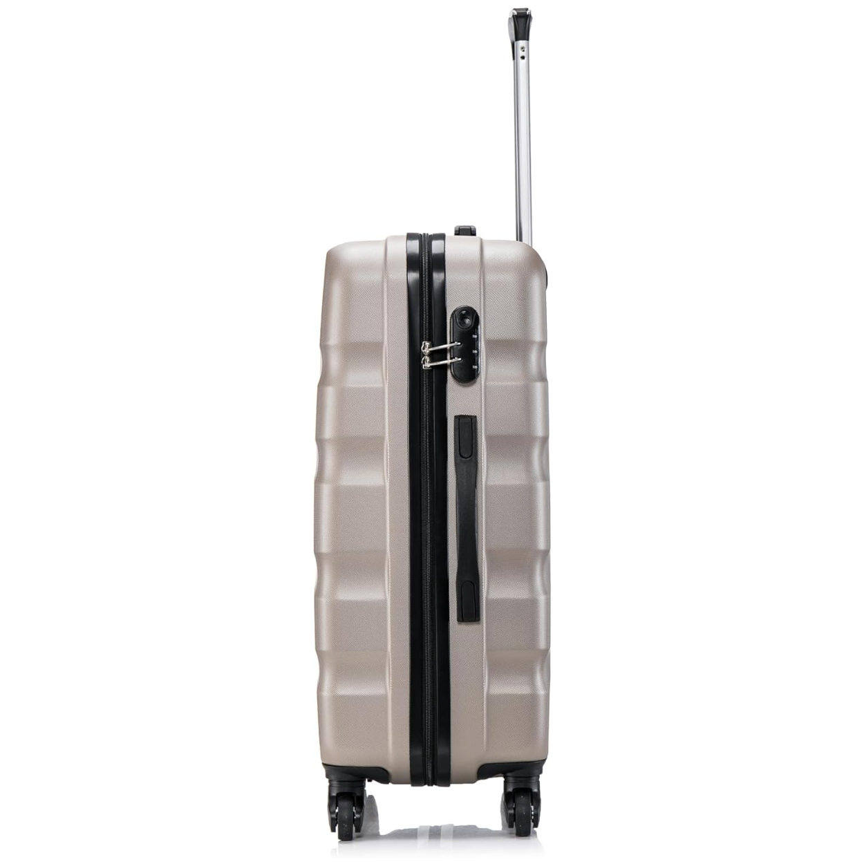 Set Valise 3 pièces AeroWave | Valise Cabine | Valise Moyenne | Valise Grande – Champagne - Celims France