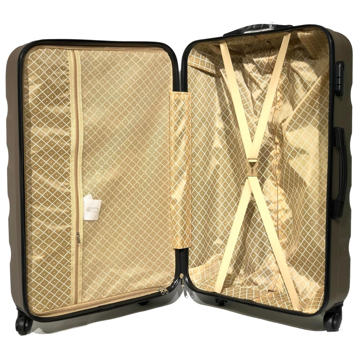 Set Valise 3 pièces AeroWave | Valise Cabine | Valise Moyenne | Valise Grande – Champagne - Celims France