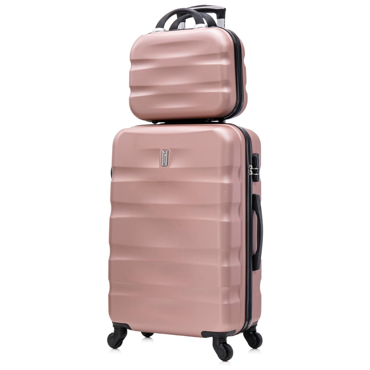 Set Valise 5 pièces AeroWave | Valise Cabine | Valise Moyenne | Valise Grande | 2x Vanity – Rose Gold - Celims France