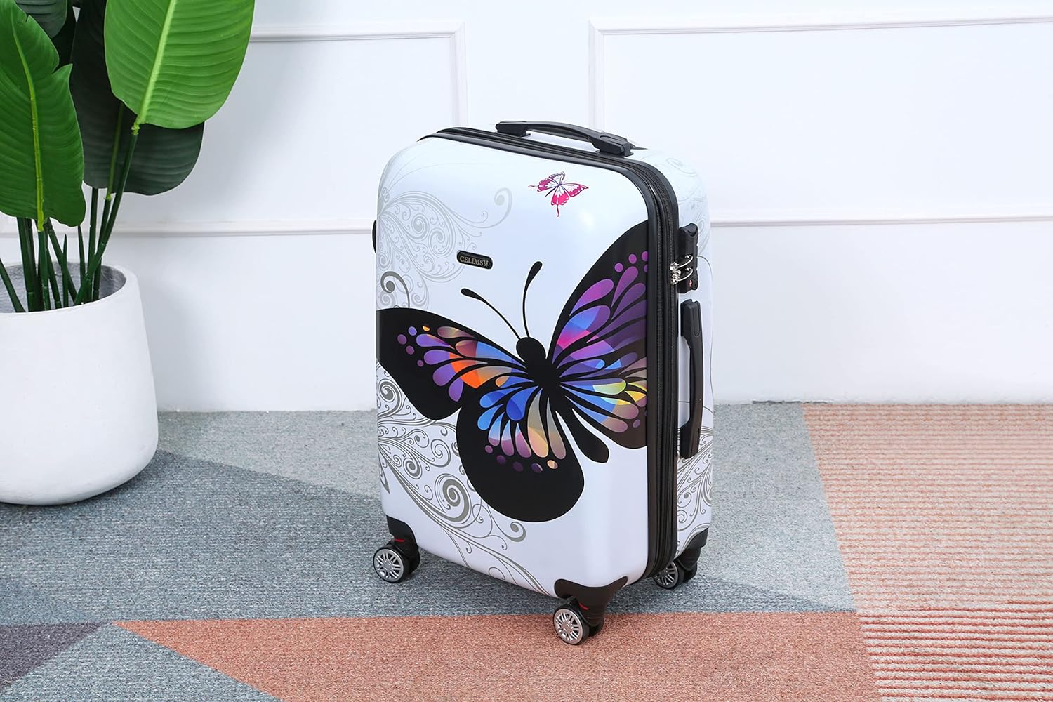 Valise_Moyenne_Polycarbonate_Valise_20_kg_65x40x25_Blanc_-_Celims_France