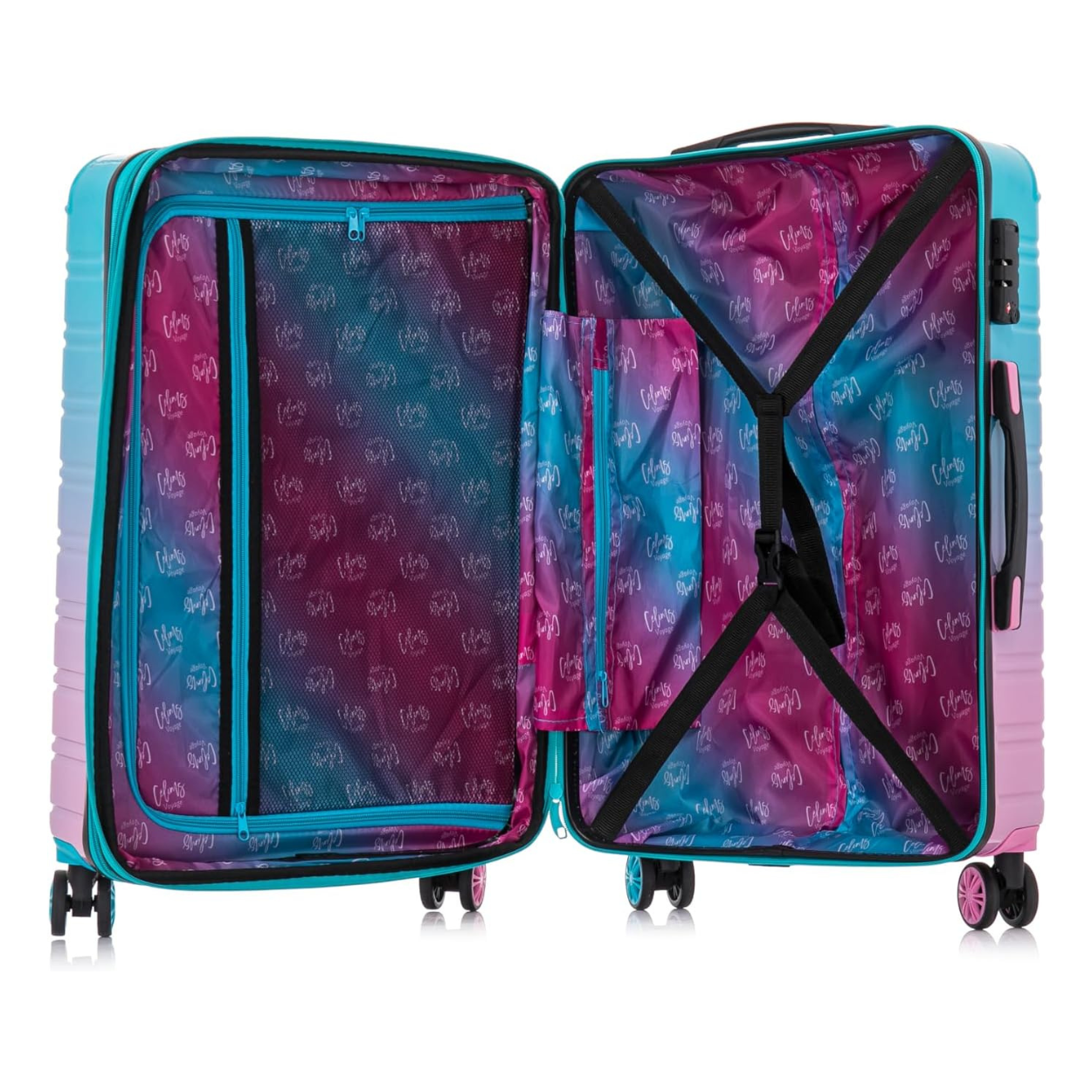 Valise_Moyenne_Polycarbonate_Valise_20_kg_65x40x25_Degrade_Turquoise_-_Celims_France