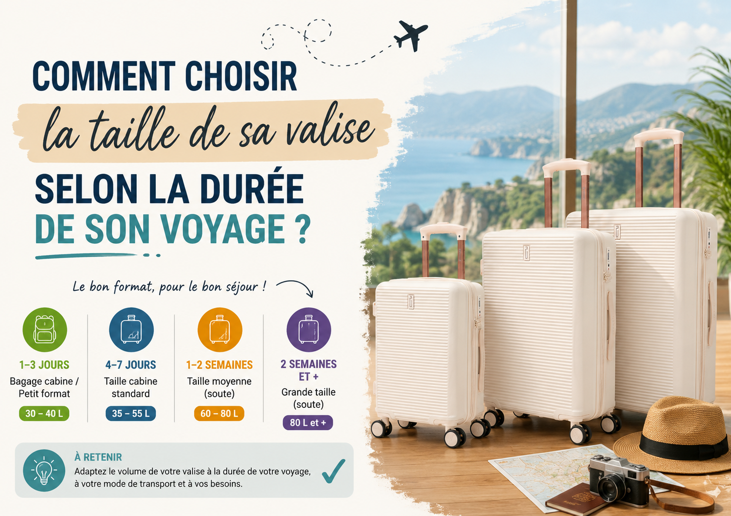 Taille de valise : le guide complet pour choisir selon votre voyage