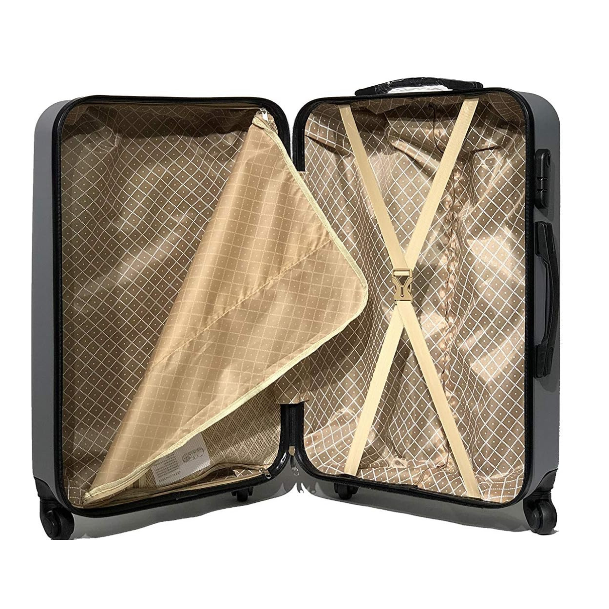 Set De Valise 6 pièces Urban | Valise Cabine | Valise Moyenne | Valise Grande | 2x Vanity – Argent - Celims France