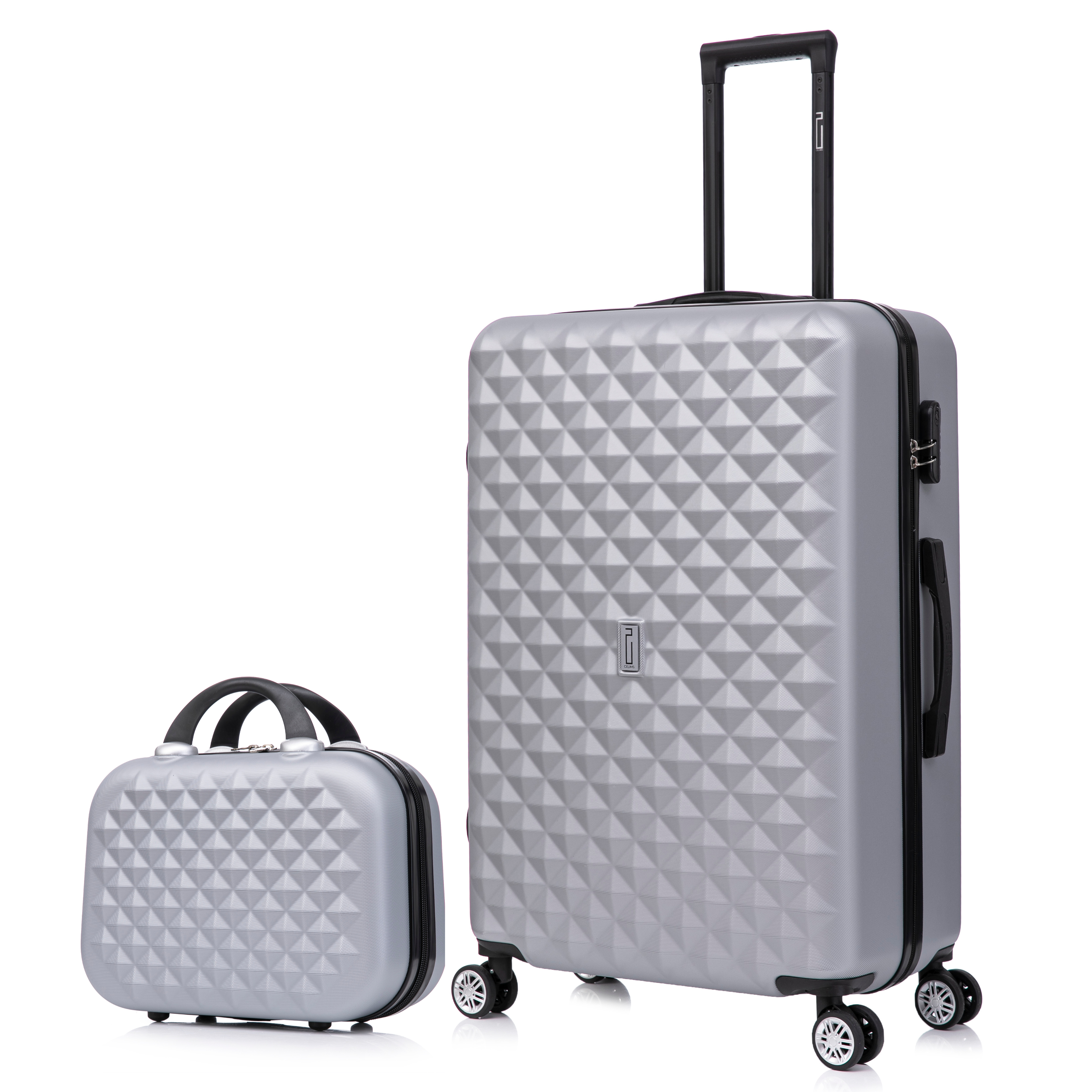 Medium Suitcase with Vanity Urban | Rigide Suitcase | 65x40x25 | Silver
