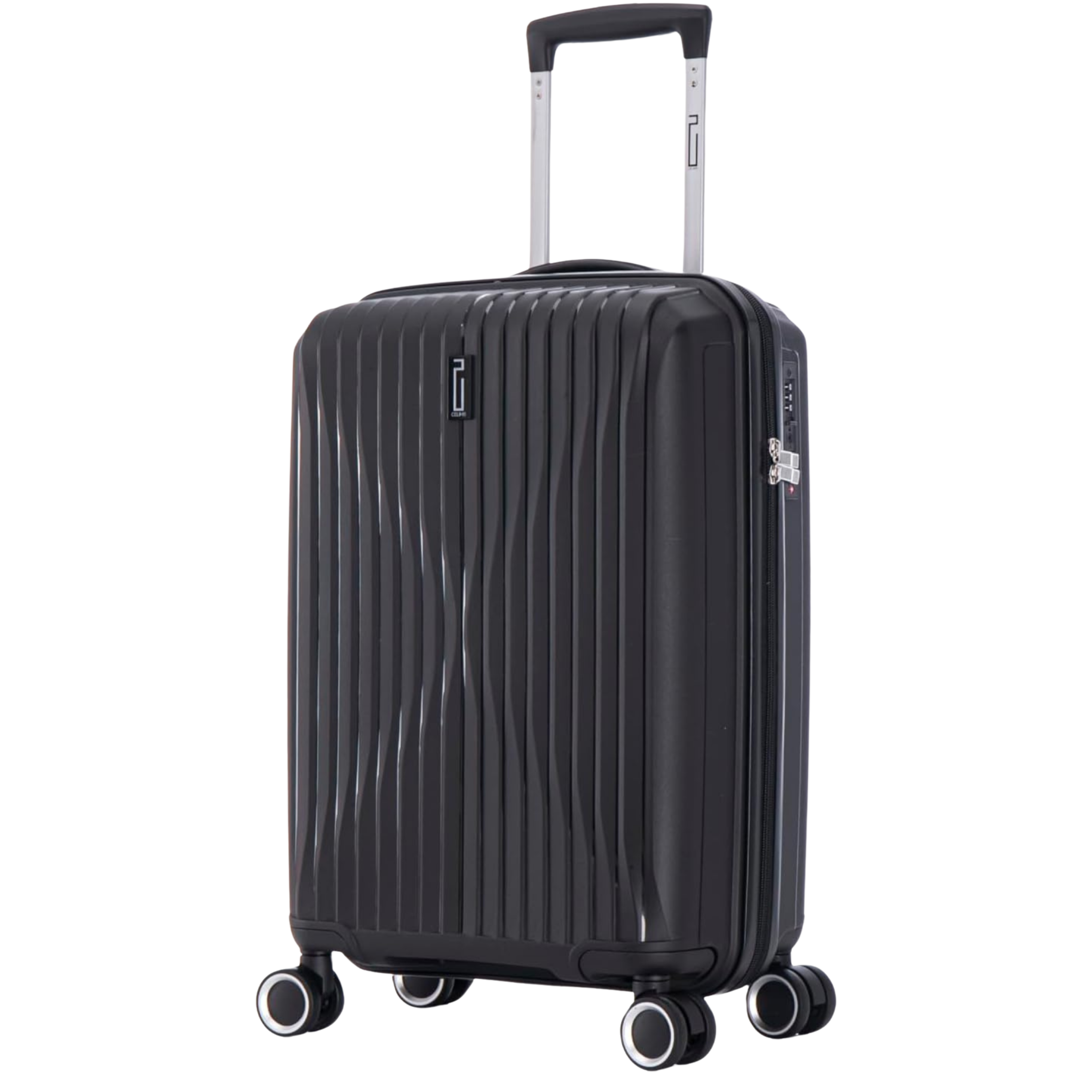 Valise Cabine Polypropylène | valise en polypropylène | 55x40x20 | Noir