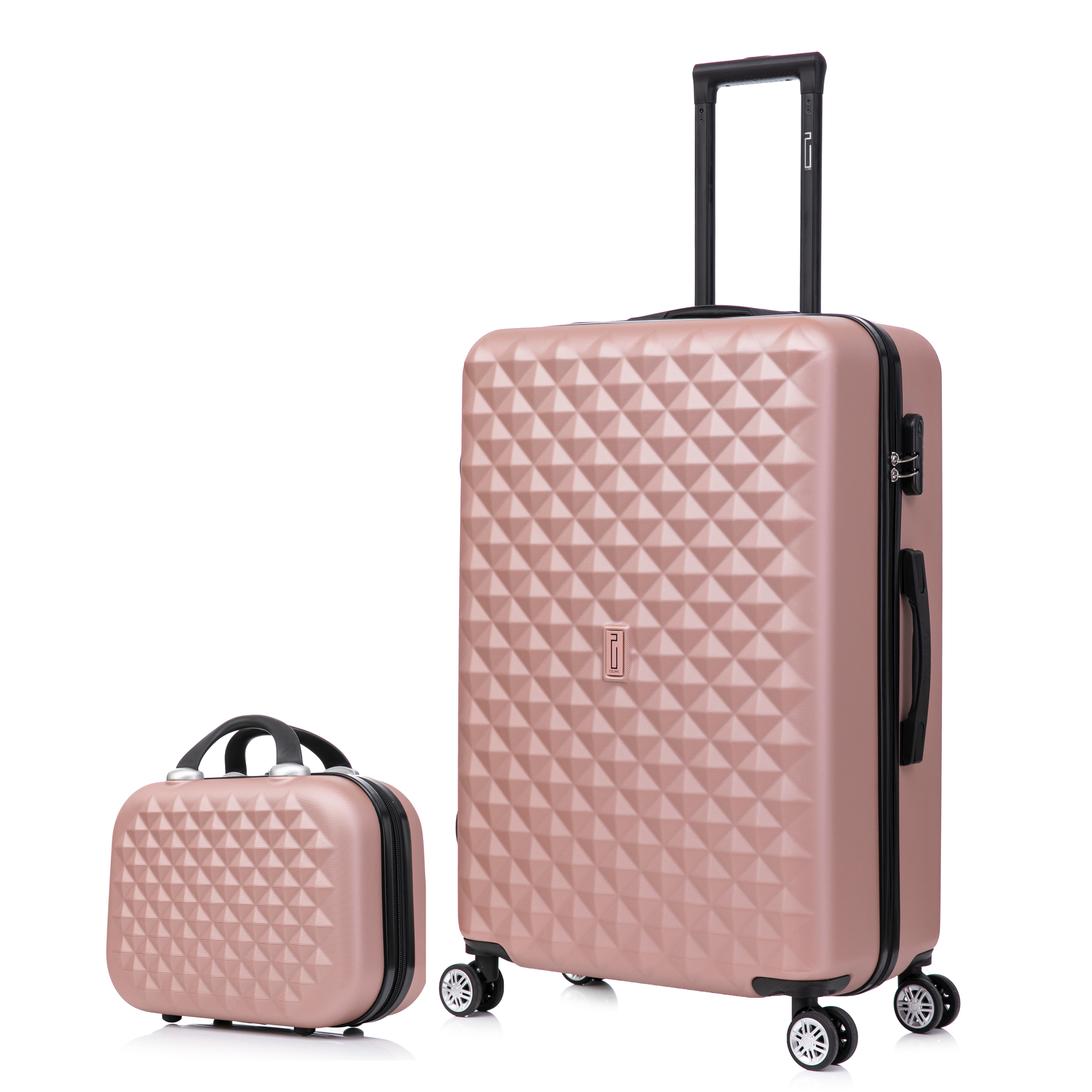 Medium Suitcase with Vanity Urban | Rigide Suitcase | 65x40x25 | Rose Gold