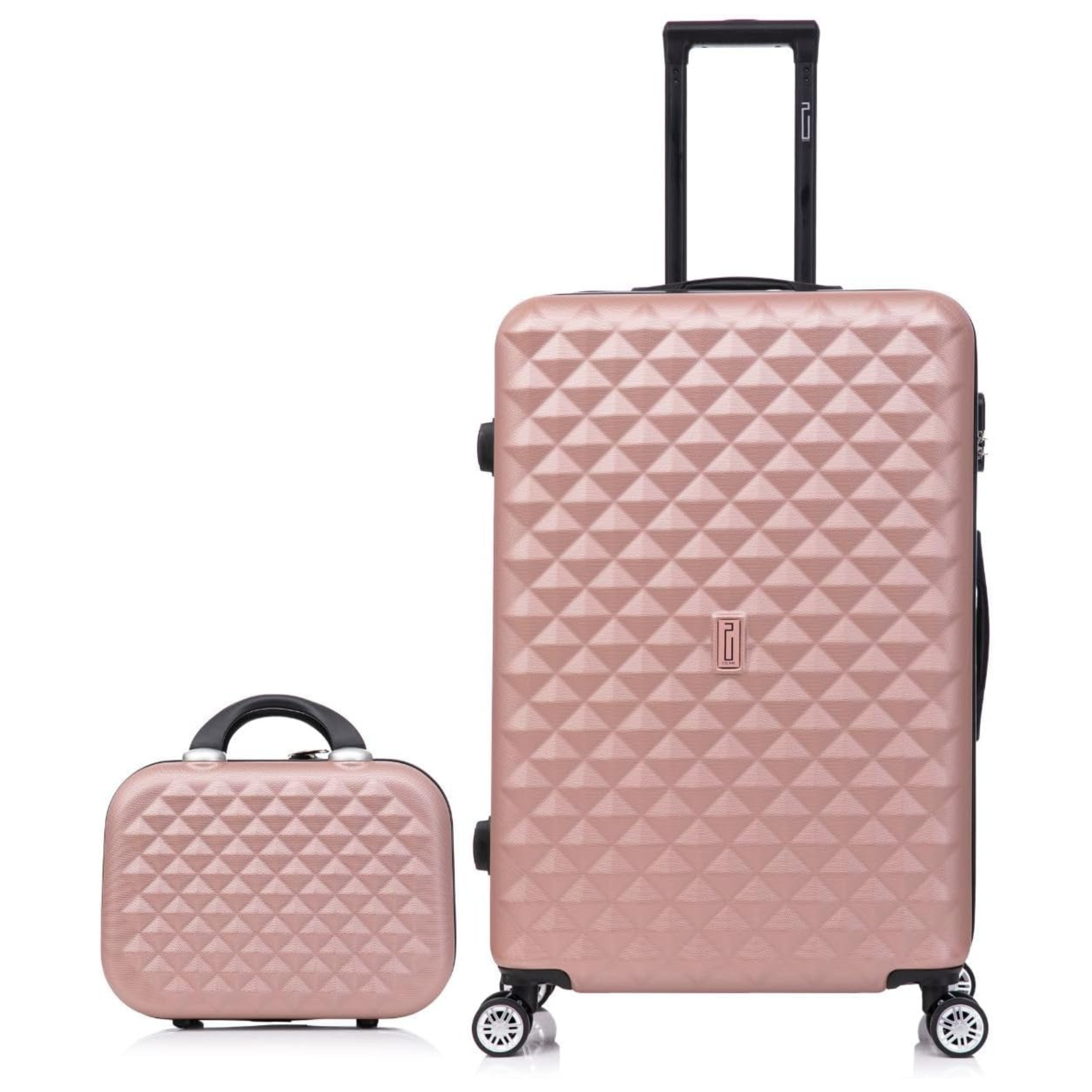Large Suitcase with Vanity Urban | Large Hard Shell Suitcase | 75x45x28 cm | Rose Gold