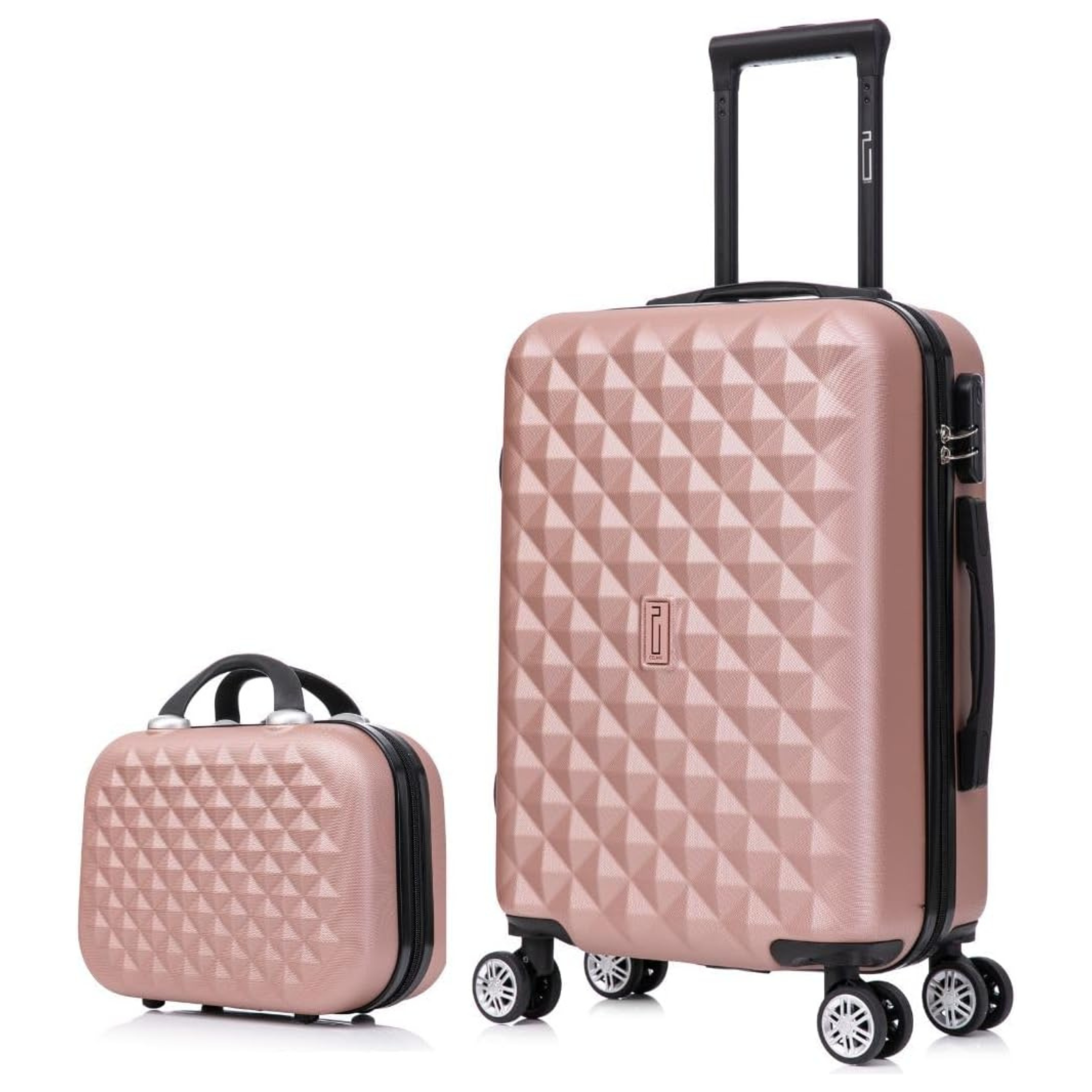 Cabin Luggage with Vanity Urban | Cabin Luggage | 55x40x20 | Rose Gold