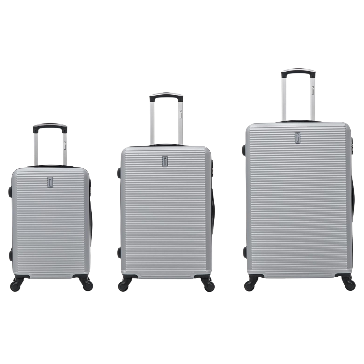 3-piece Weekend Suitcase Set - Cabin Suitcase | Medium Suitcase | Large Suitcase - Grey